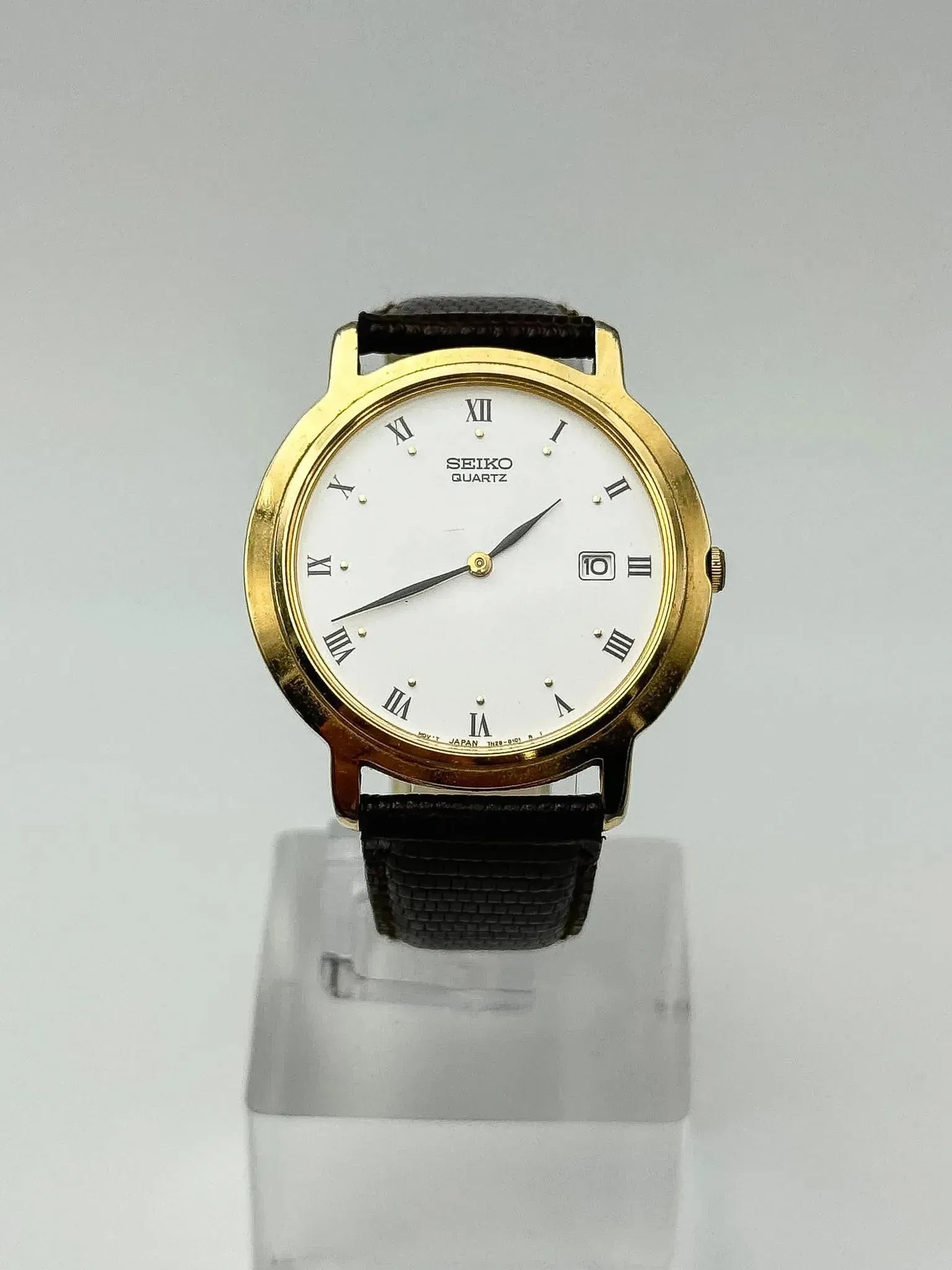 Seiko - Dress Watch Date Plaqué Or Index Romain - 2002 - Atelier Victor