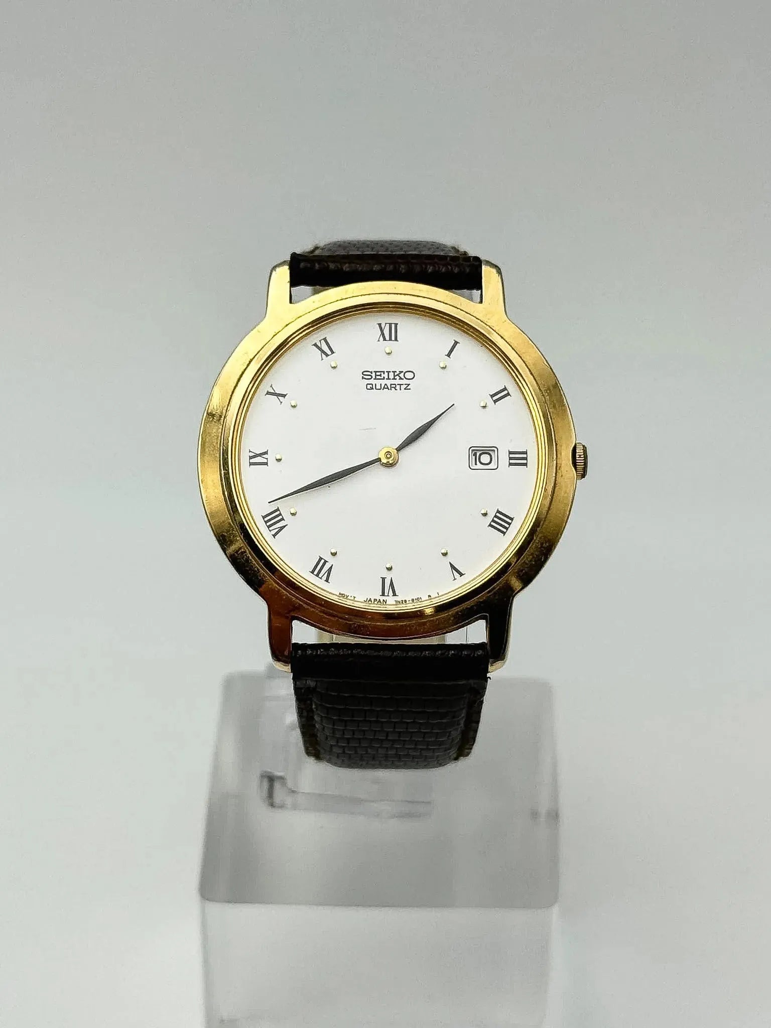 Seiko - Dress Watch Date Plaqué Or Index Romain - 2002 - Atelier Victor - Vintage Shop