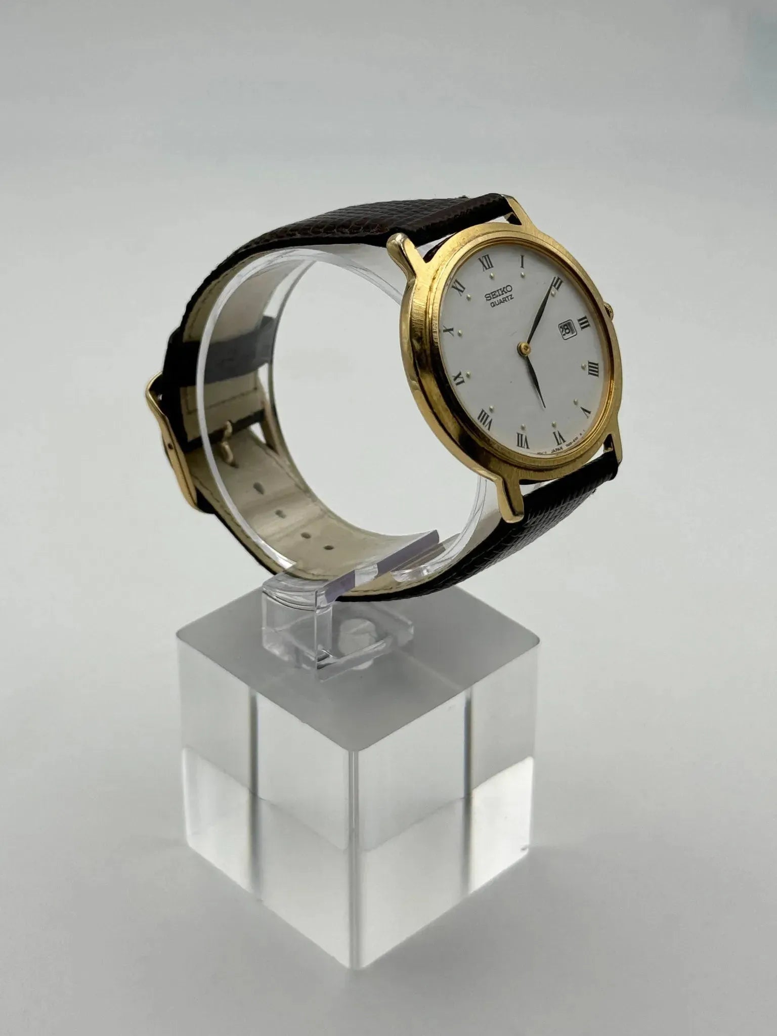 Seiko - Dress Watch Date Plaqué Or Index Romain - 2002 - Atelier Victor - Vintage Shop