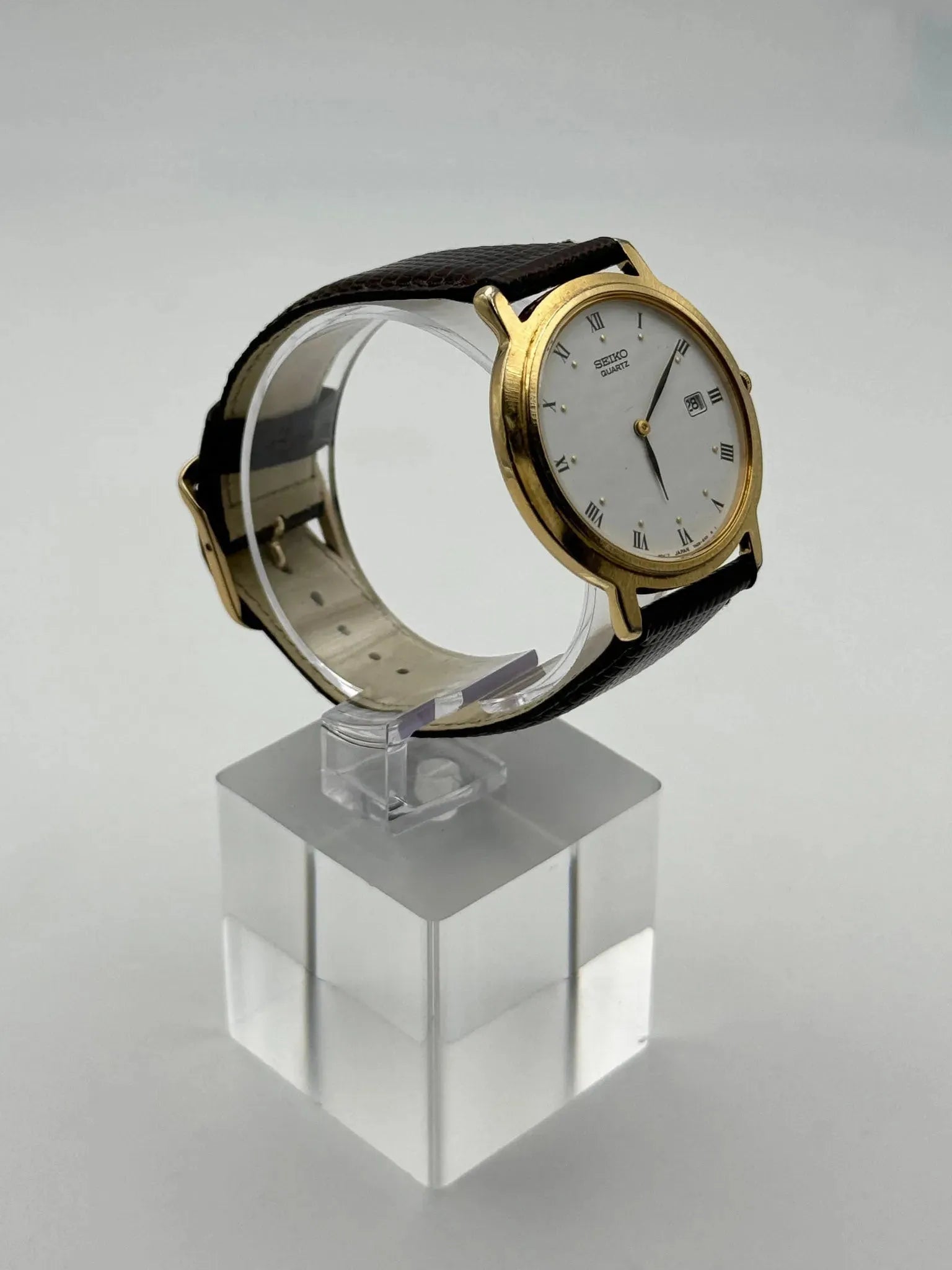 Seiko - Dress Watch Date Plaqué Or Index Romain - 2002 - Atelier Victor - Vintage Shop