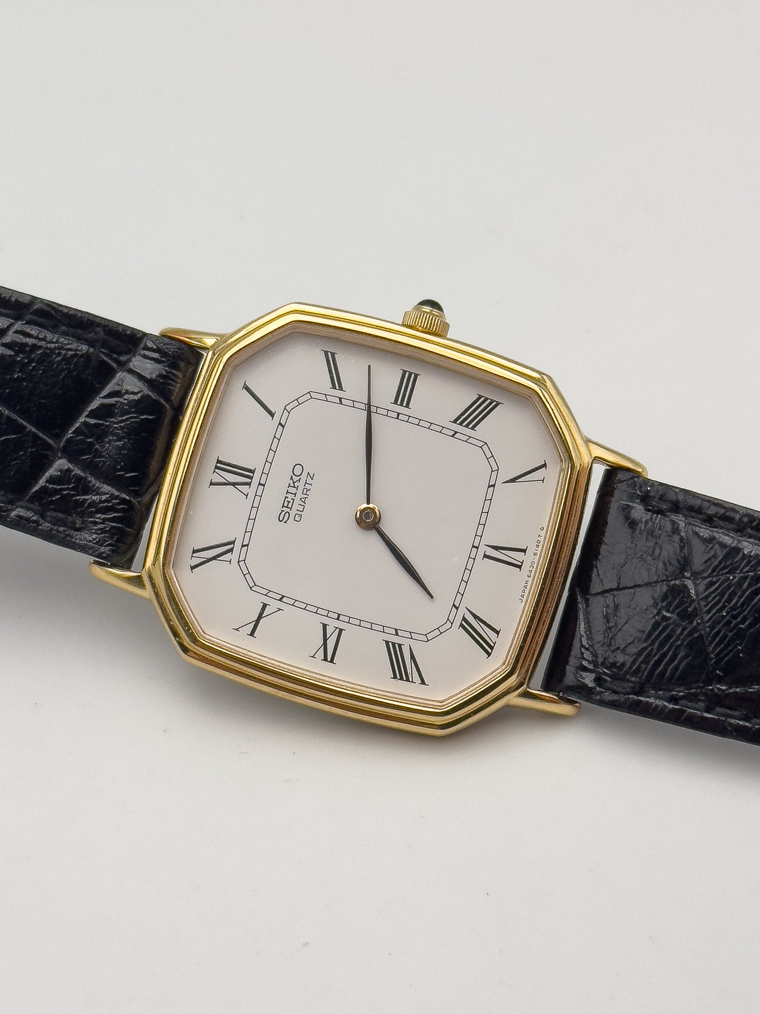 Seiko - Dress Watch Octogonale Romain Cadran blanc - FULL SET - 1981 - Atelier Victor - Vintage Shop