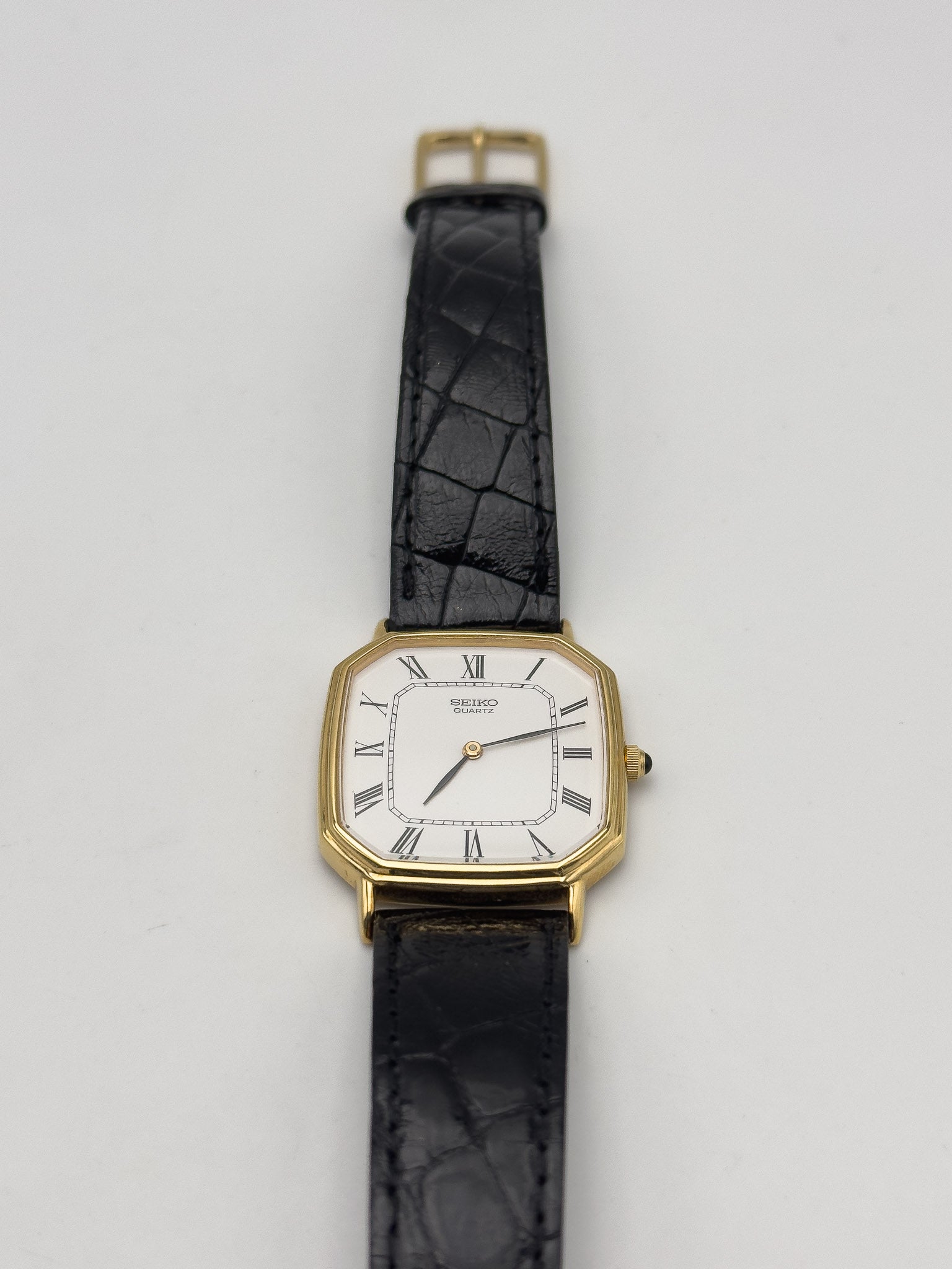 Seiko - Dress Watch Octogonale Romain Cadran blanc - FULL SET - 1981 - Atelier Victor - Vintage Shop