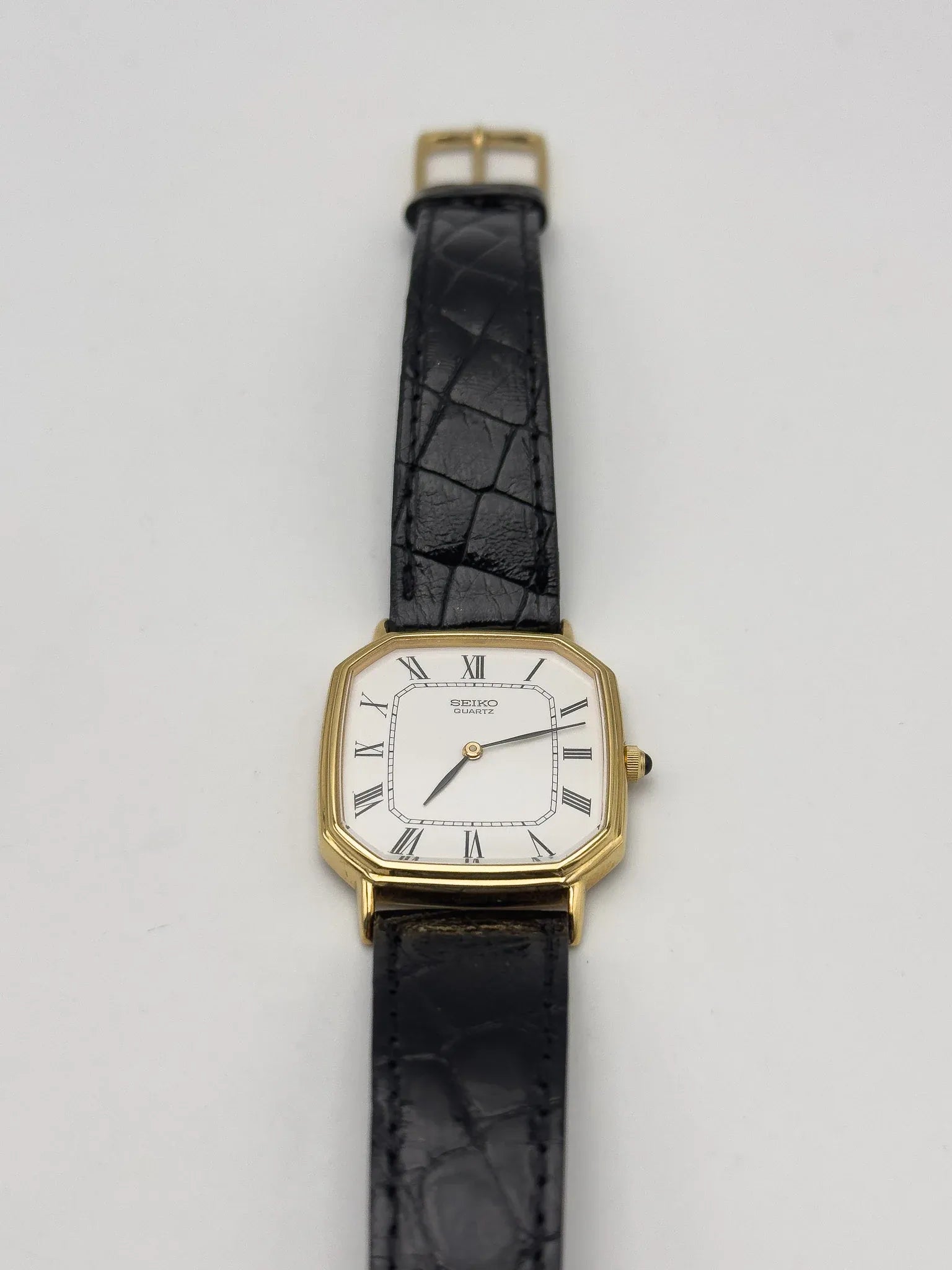 Seiko - Dress Watch Octogonale Romain Cadran blanc - FULL SET - 1981 - Atelier Victor - Vintage Shop