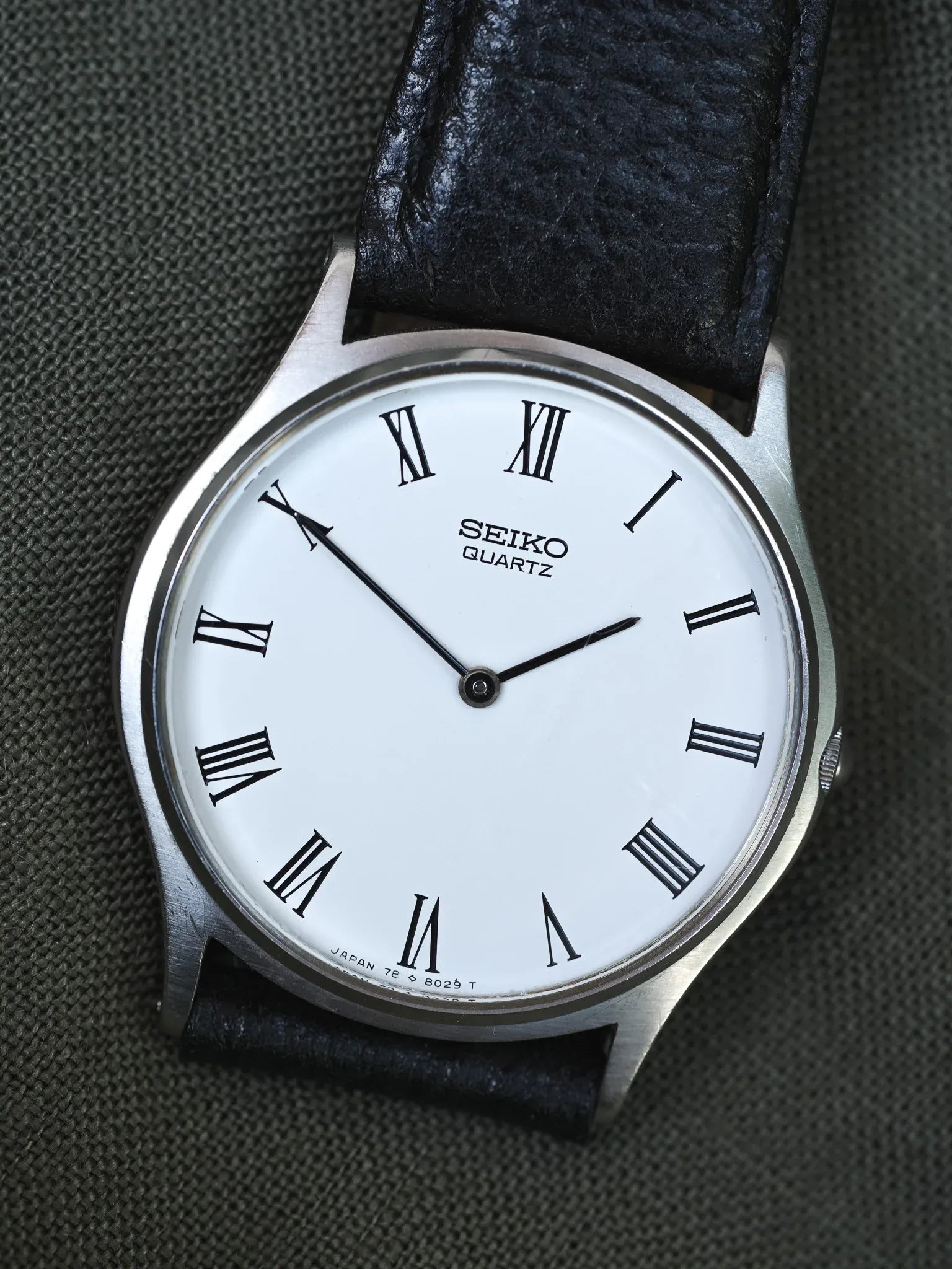 Seiko - Dress Watch Slim Acier Blanc Romain - 1997 - Atelier Victor