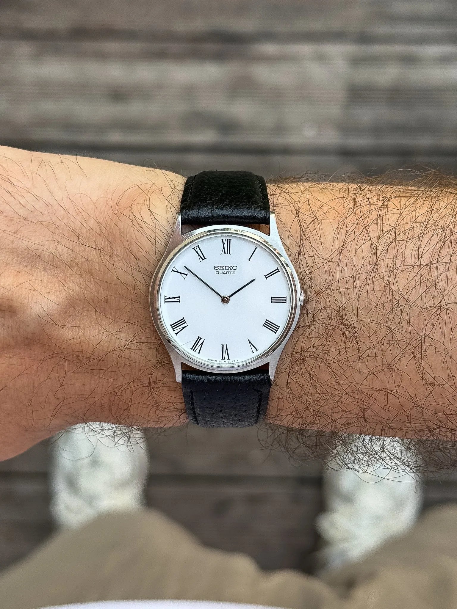 Seiko - Dress Watch Slim Acier Blanc Romain - 1997 - Atelier Victor