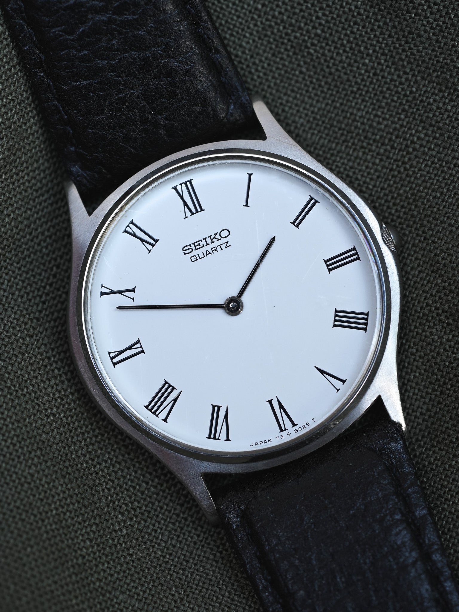 Seiko - Dress Watch Slim Acier Blanc Romain - 1997 - Atelier Victor - Vintage Shop