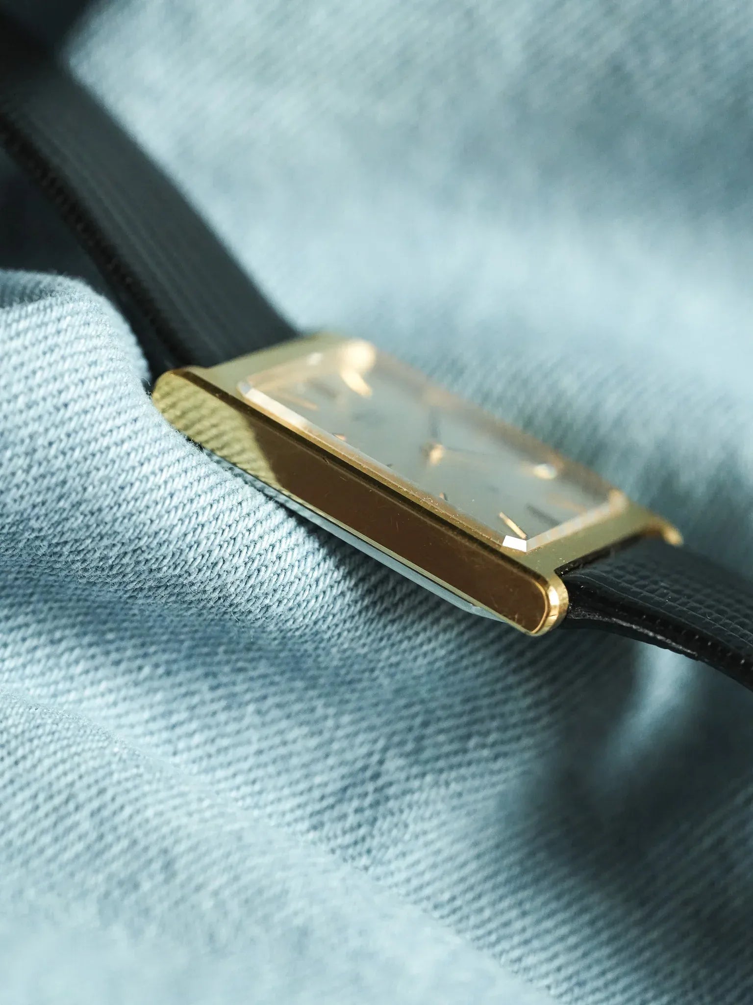 Seiko - Echantillon Tank XL Plaqué or Brossé - 1988 - Atelier Victor