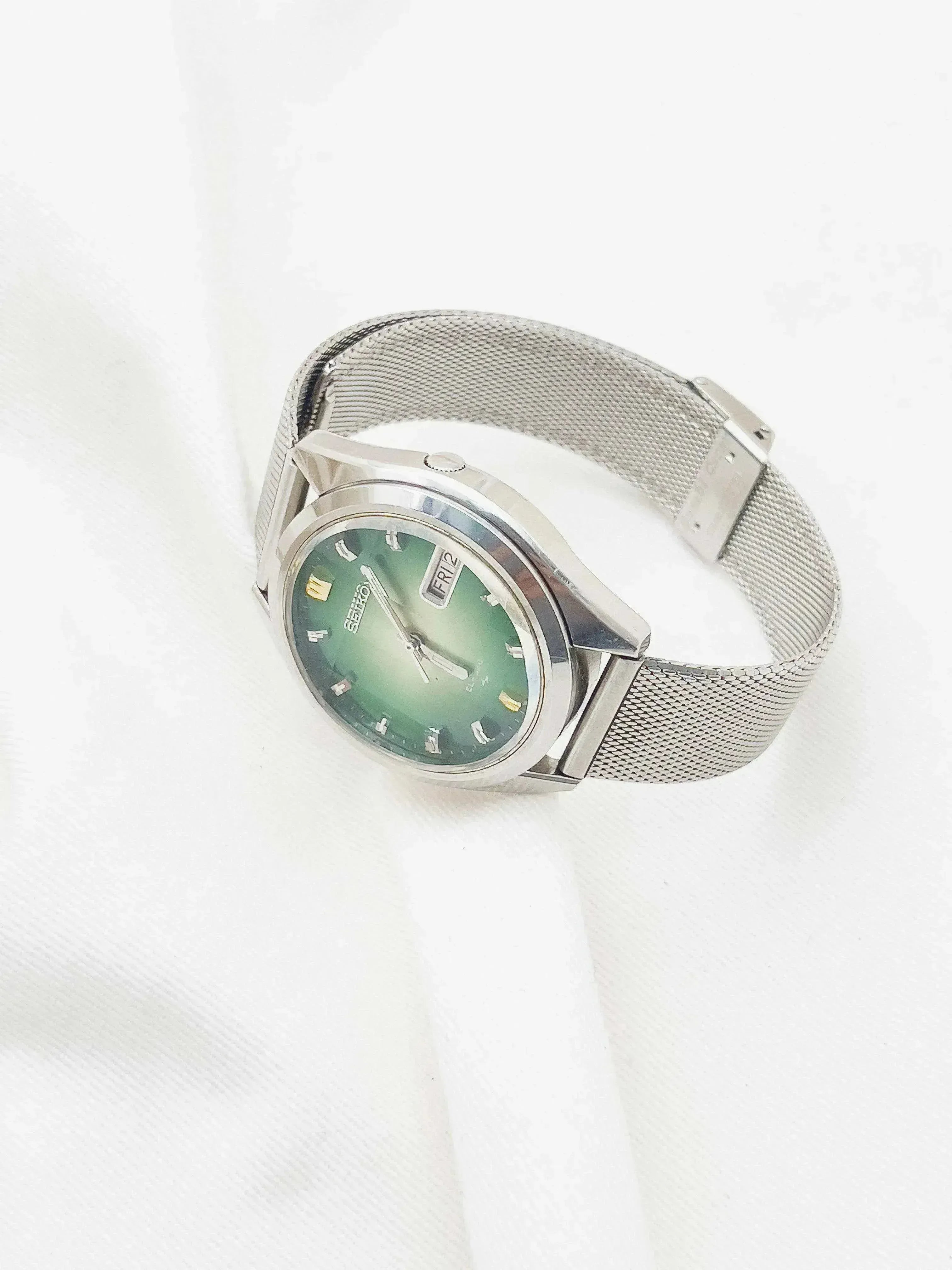Seiko - EL-330 Verre Facetté vert - 1972 - Atelier Victor