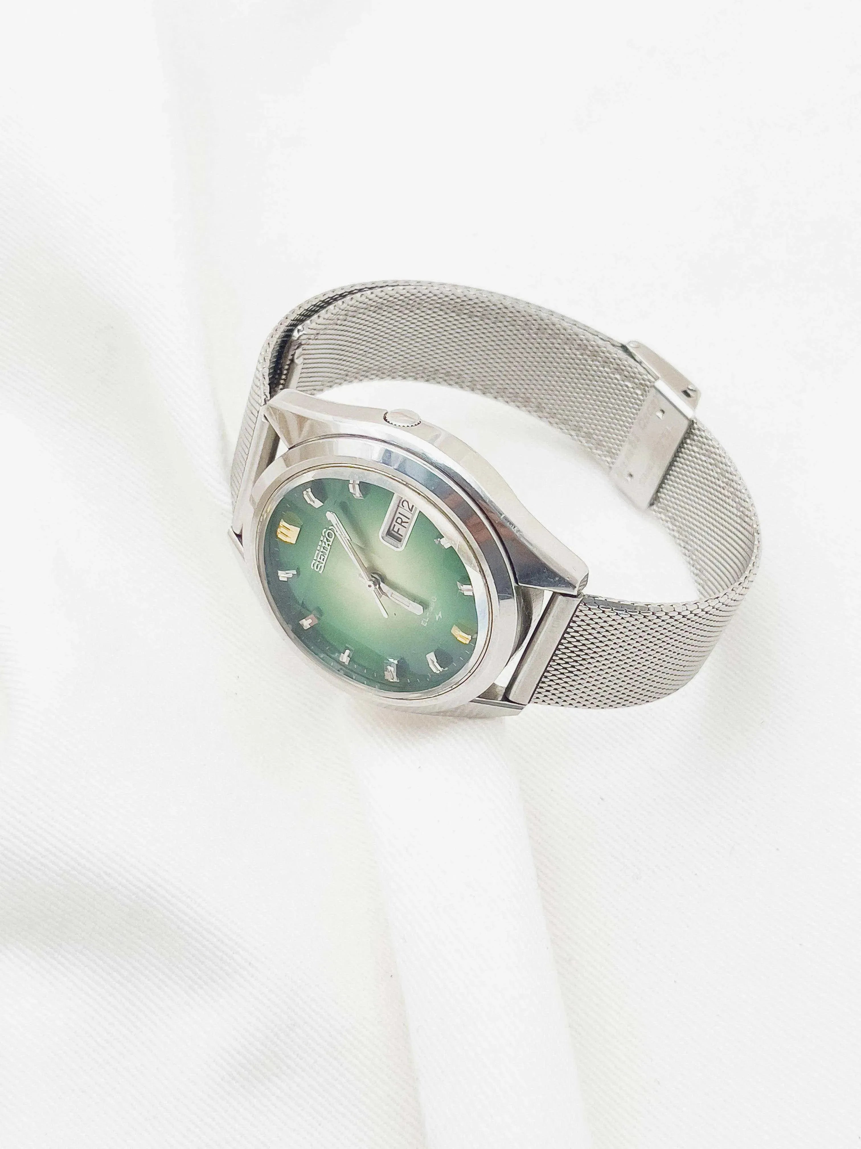 Seiko - EL-330 Verre Facetté vert - 1972 - Atelier Victor