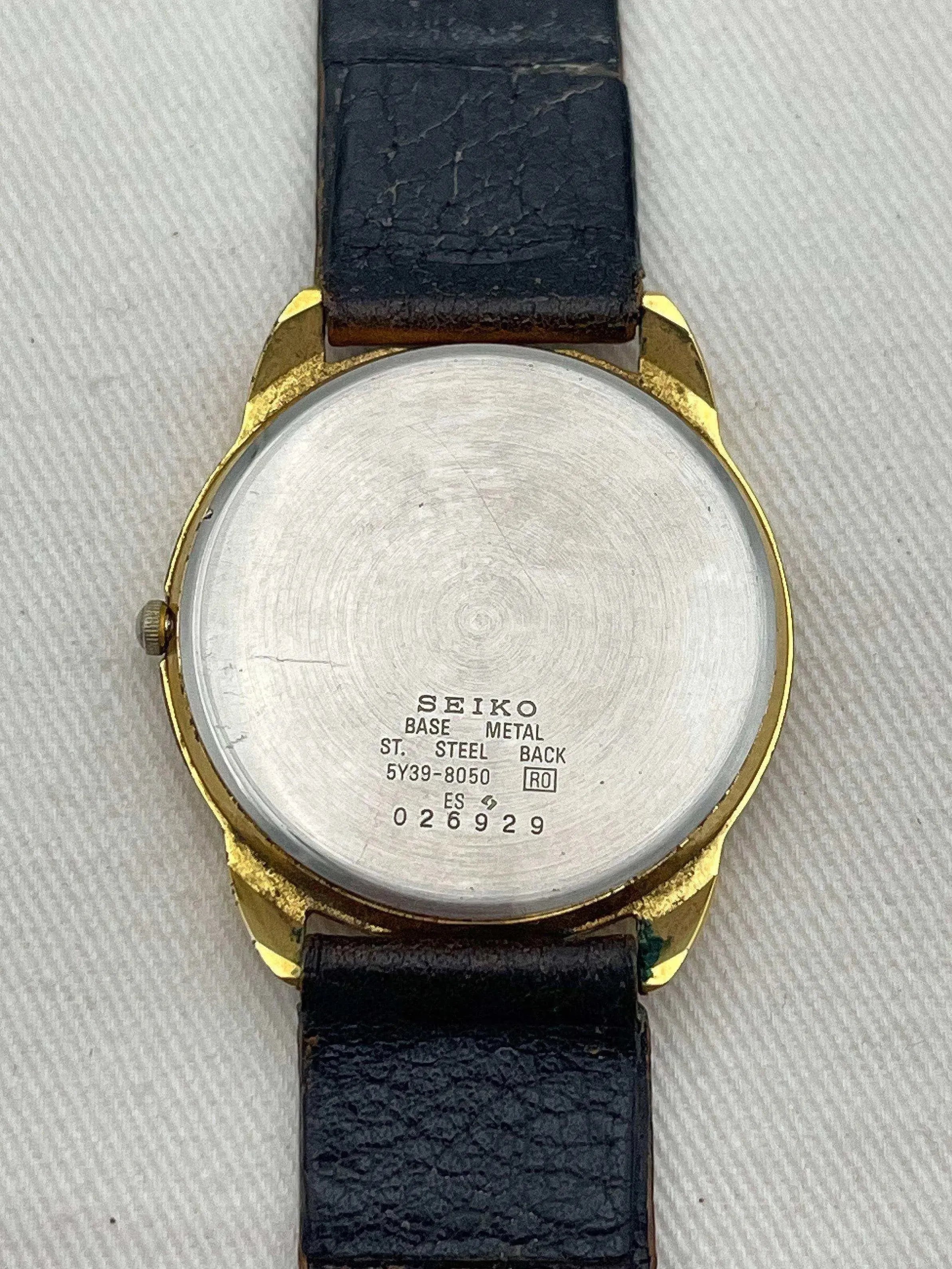 Seiko - Gold Index Roman - 1990 - Atelier Victor - Vintage Shop