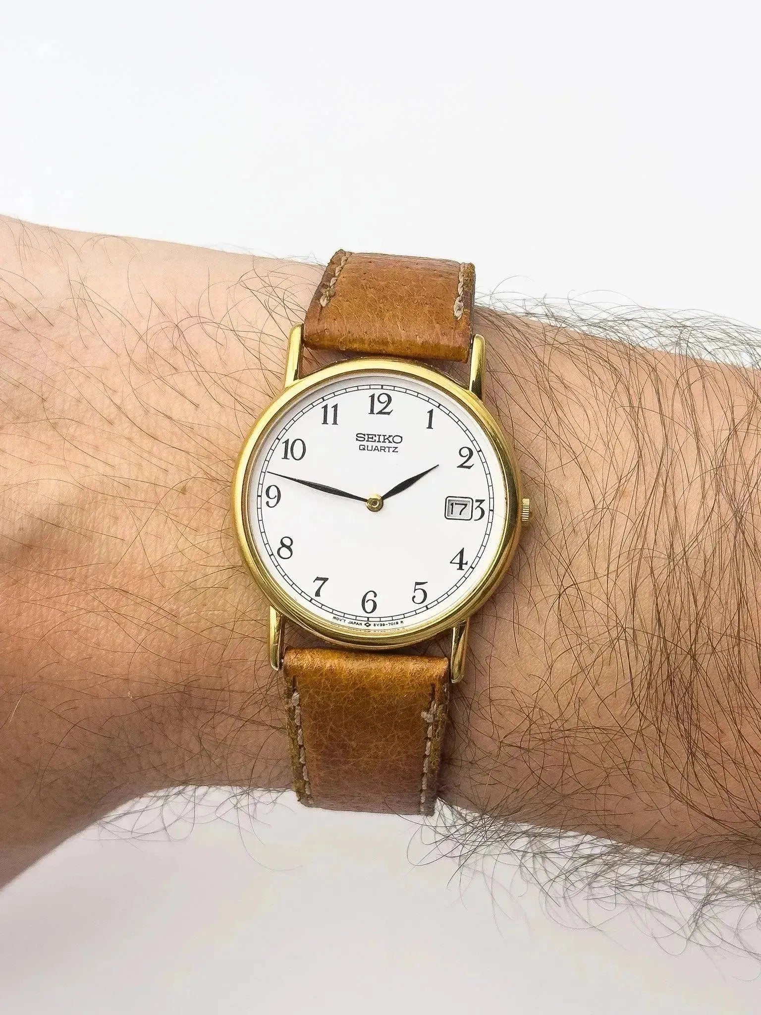 Seiko - Gold White Dial - 1988 - Atelier Victor Paris - Vintage Watch Shop Dubai