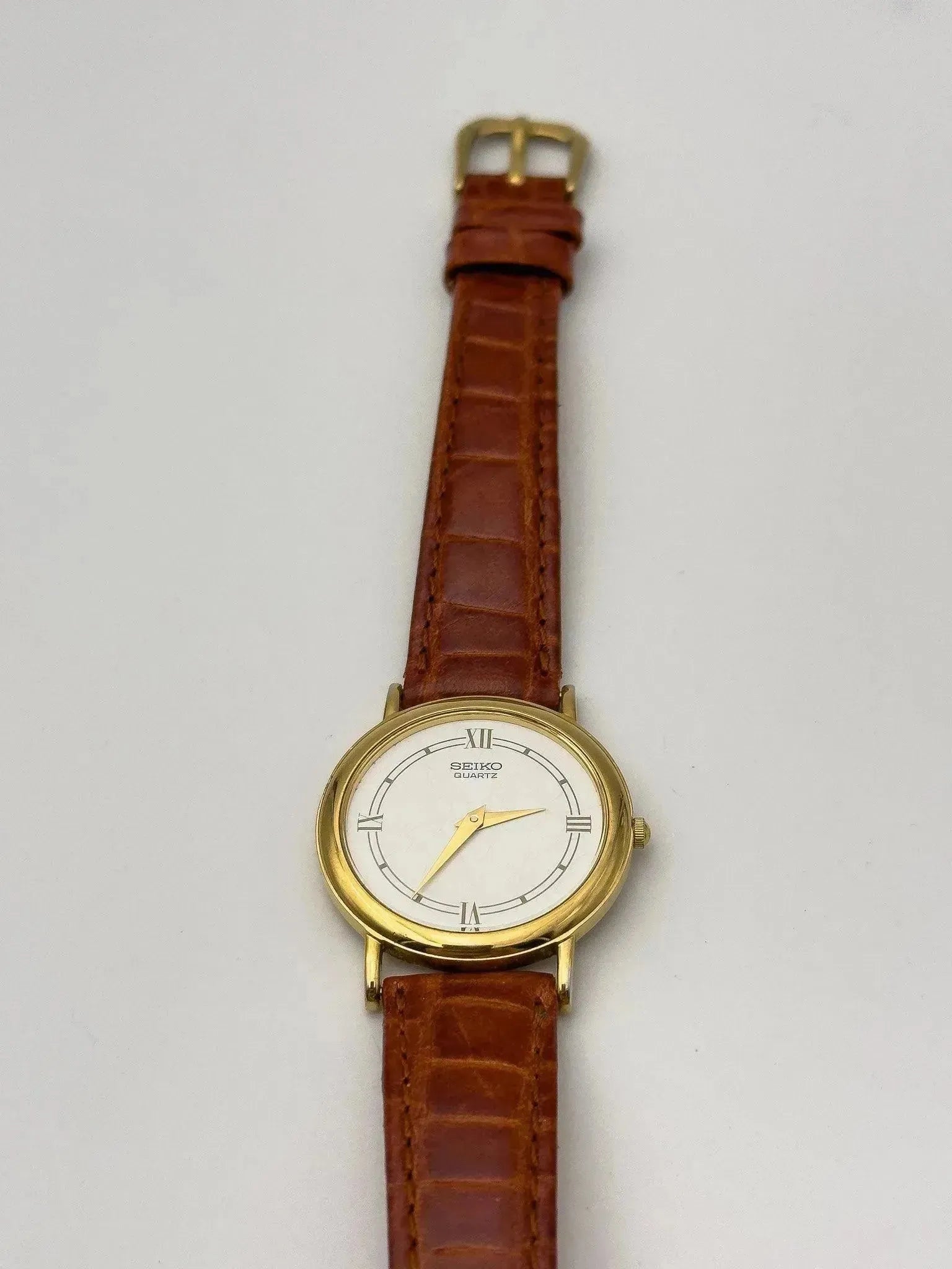 Seiko - Gold White Dress Watch - 2001 - Atelier Victor Paris - Vintage Watch Shop Dubai