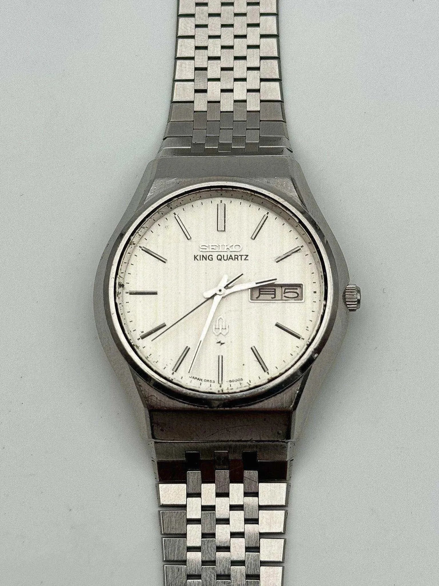 Seiko - King Blanc Tapissé - 1976 - Atelier Victor Paris - Vintage Watch Shop Dubai