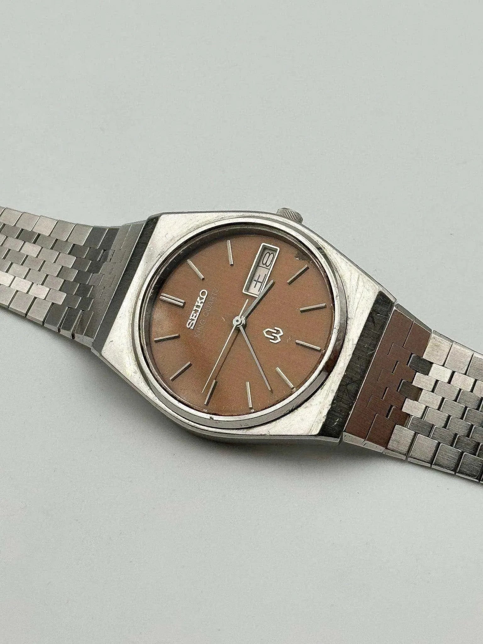 Seiko - King Quartz Kanji Brown - 1978 - Atelier Victor Paris - Vintage Watch Shop Dubai