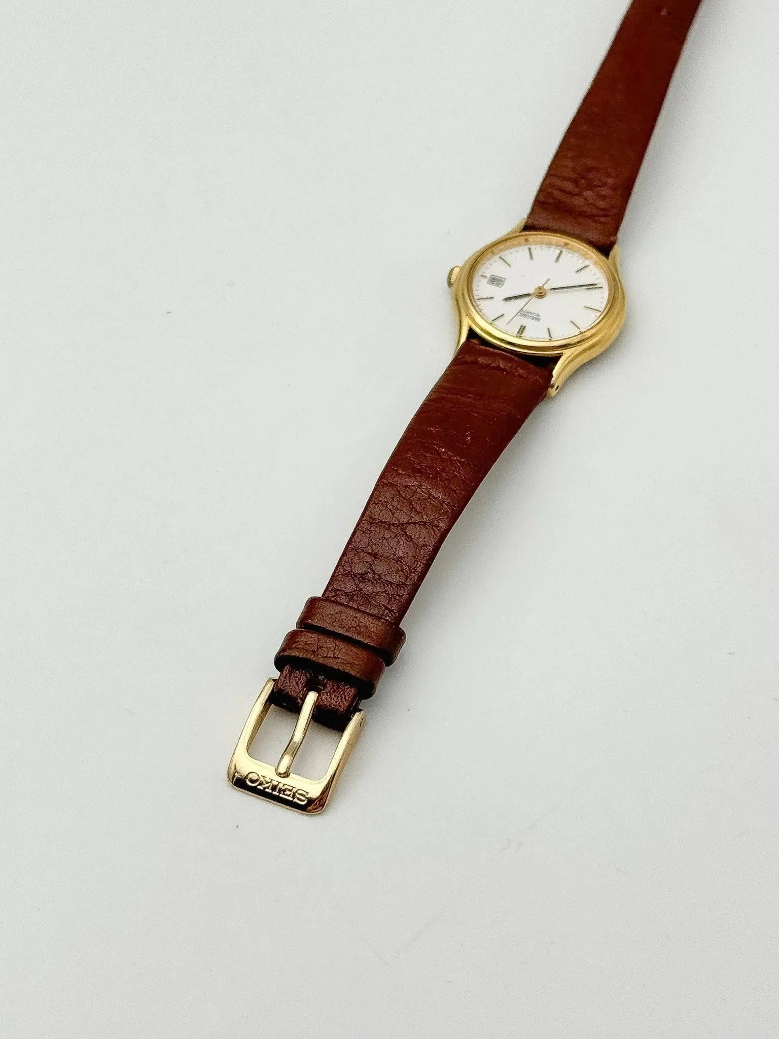 Seiko - Lady Gold White Dial - 1995 - Atelier Victor Paris - Vintage Watch Shop Dubai