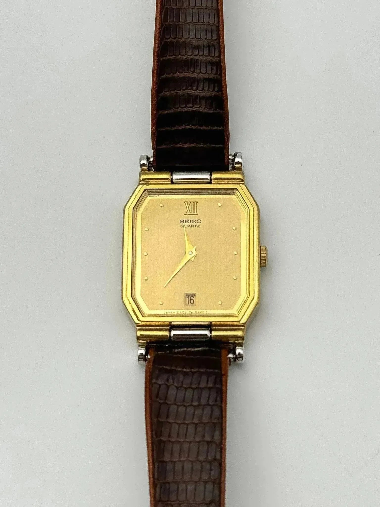 Seiko - Lady Tank Gold Steel - 1985 - Atelier Victor - Vintage Shop