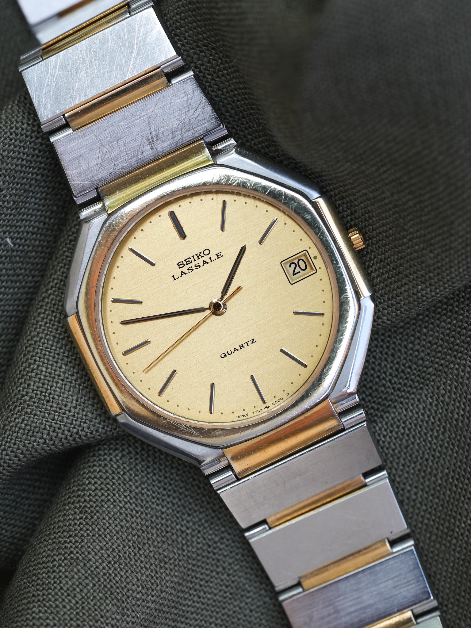 Seiko - Lassale Octogonale Acier Or - 1981 - Atelier Victor - Vintage Shop