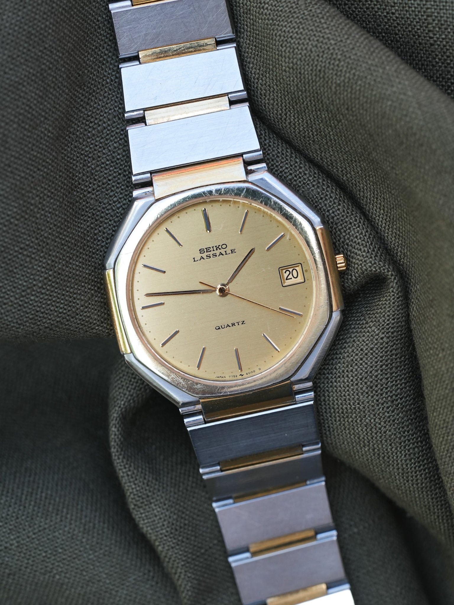 Seiko - Lassale Octogonale Acier Or - 1981 - Atelier Victor - Vintage Shop