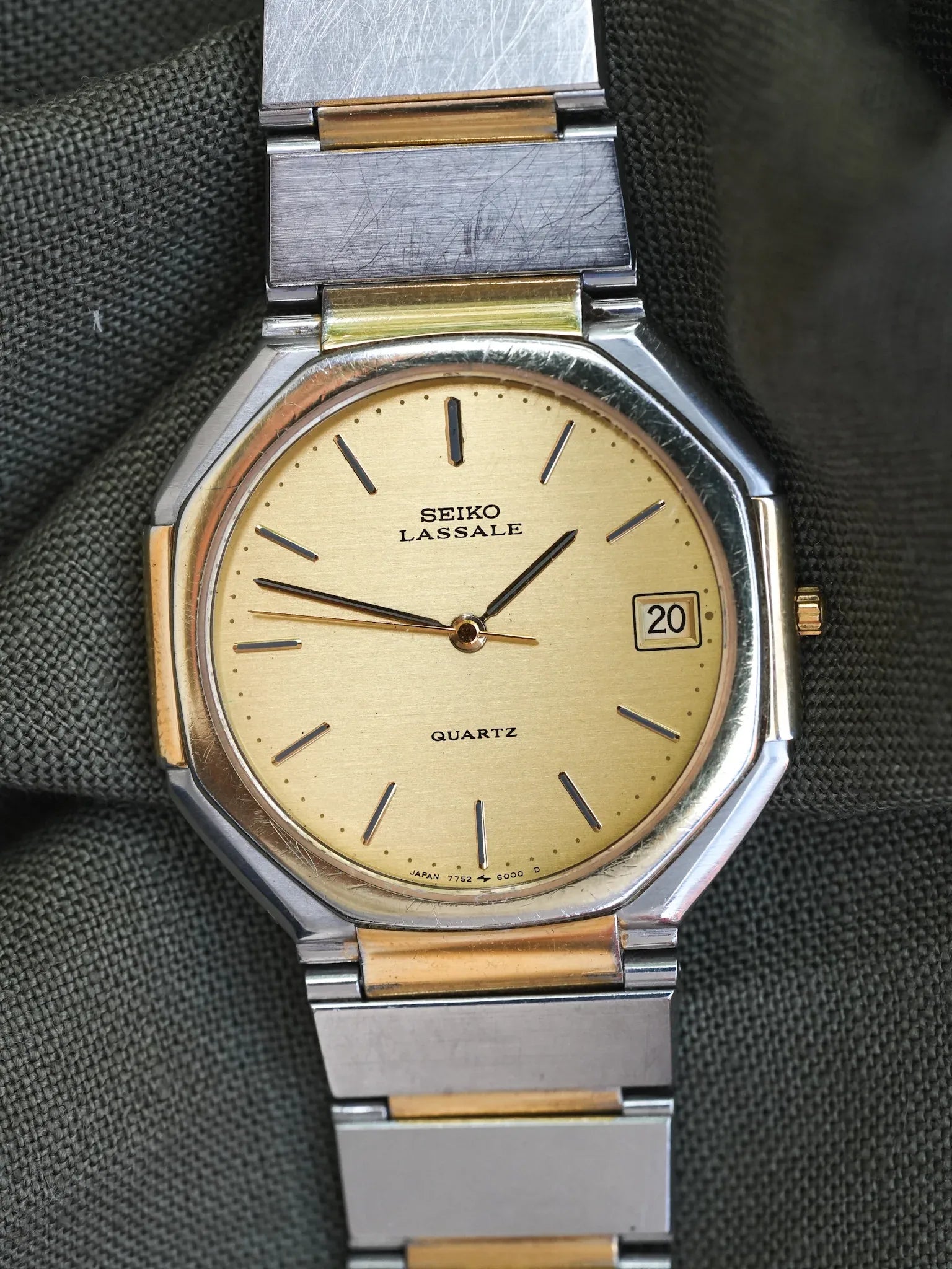 Seiko - Lassale Octogonale Acier Or - 1981 - Atelier Victor - Vintage Shop