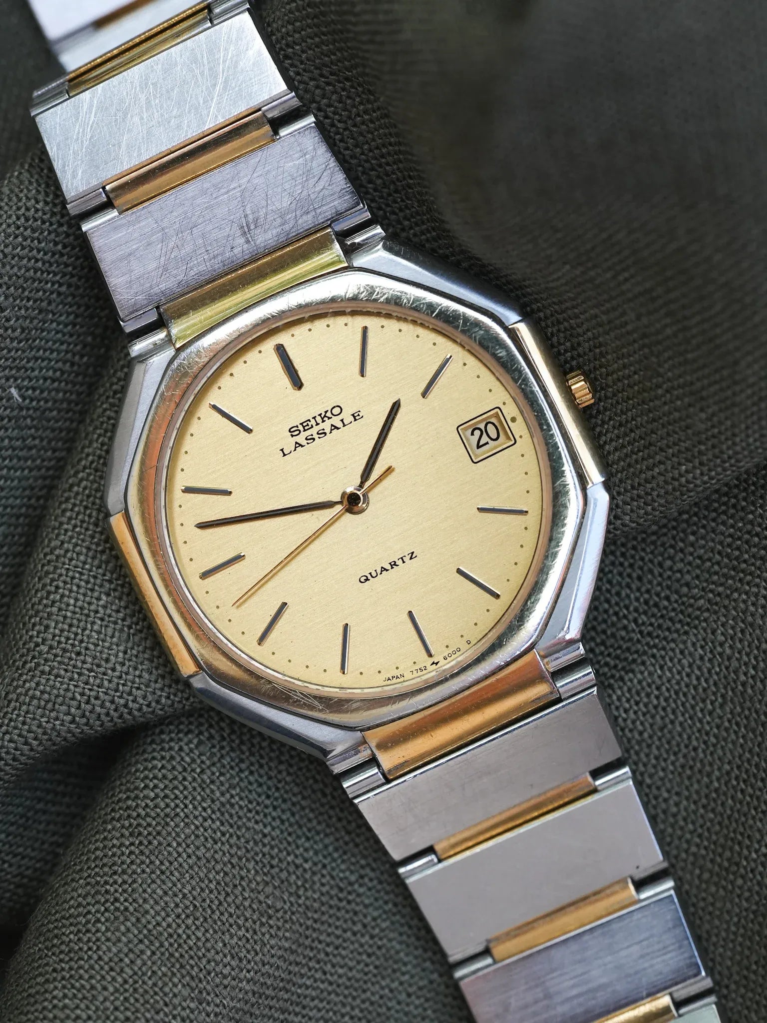 Seiko - Lassale Octogonale Acier Or - 1981 - Atelier Victor - Vintage Shop