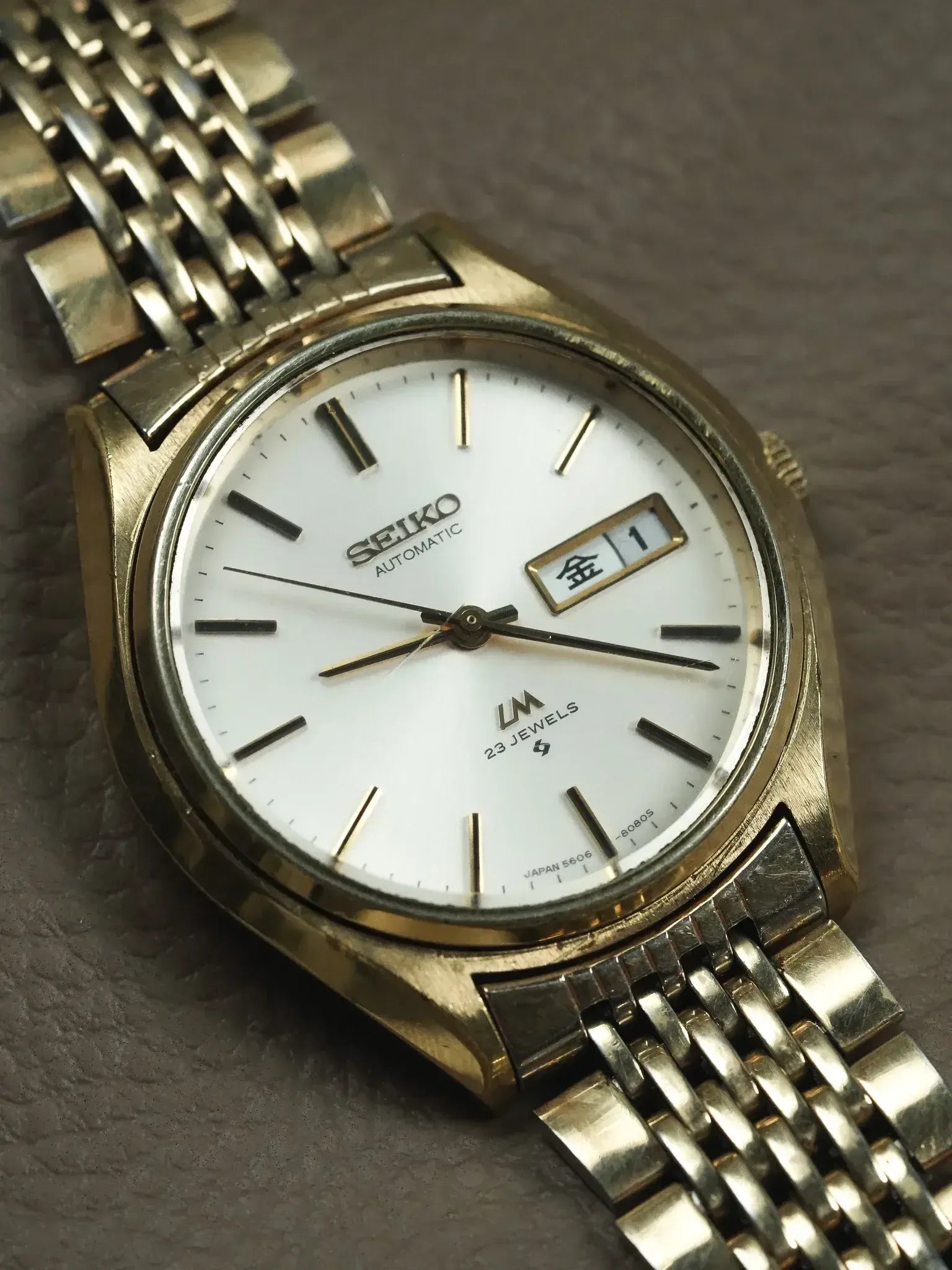 Seiko - Lord matic Daydate Kanji Plaqué or grain de riz - 1975 - Atelier Victor