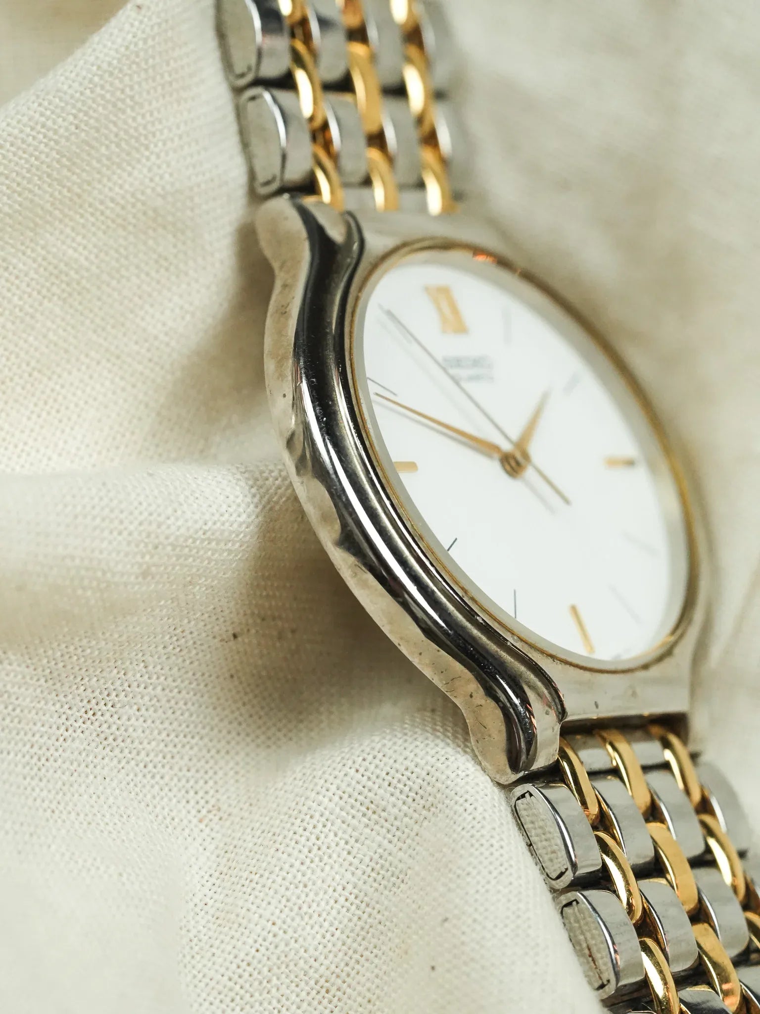 Seiko - Maille 3 Rangées Acier Or - 1994 - Atelier Victor