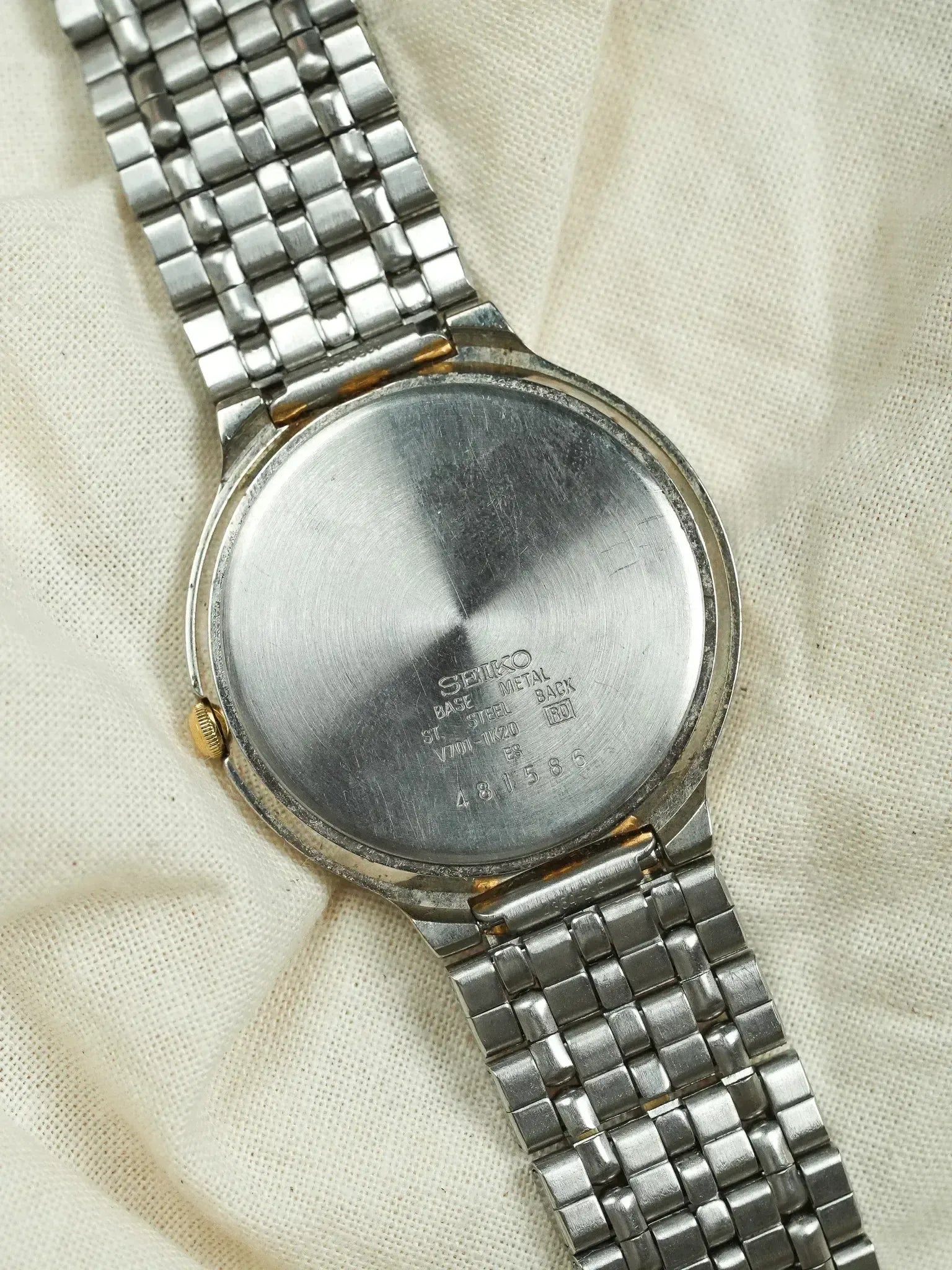 Seiko - Maille 3 Rangées Acier Or - 1994 - Atelier Victor