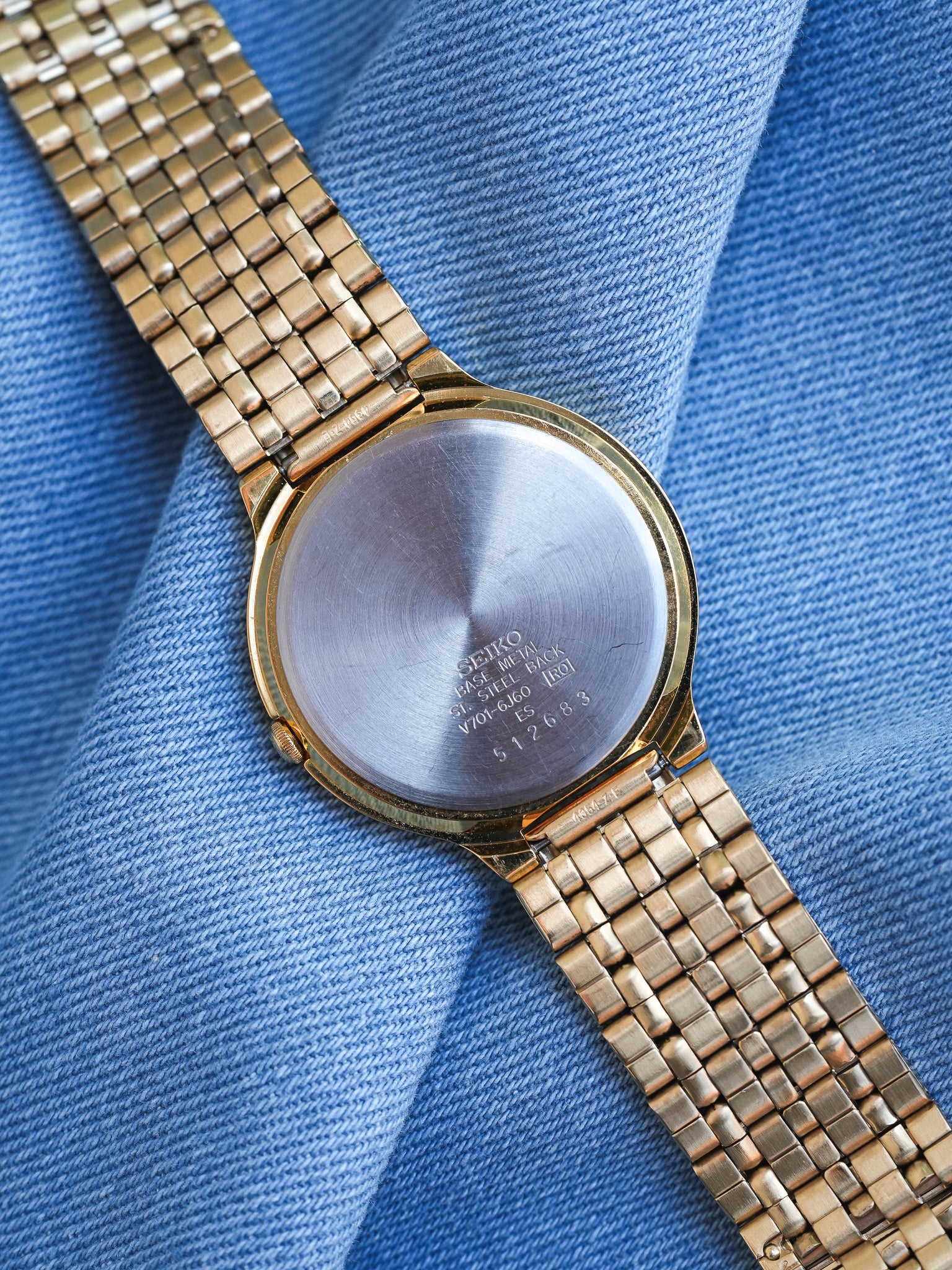 Seiko - Maille Or Cadran Blanc - 1995 - Atelier Victor - Vintage Shop