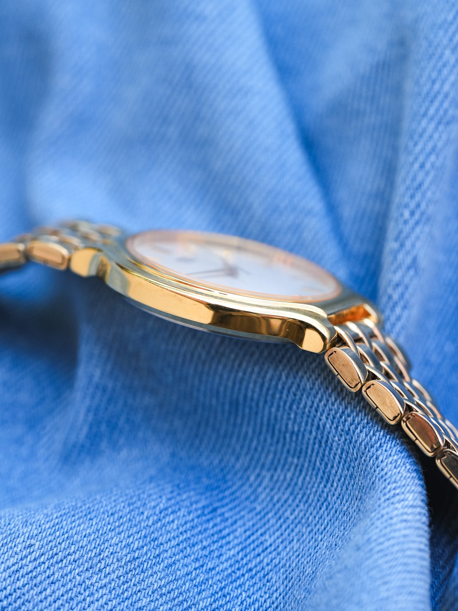 Seiko - Maille Or Cadran Blanc - 1995 - Atelier Victor - Vintage Shop