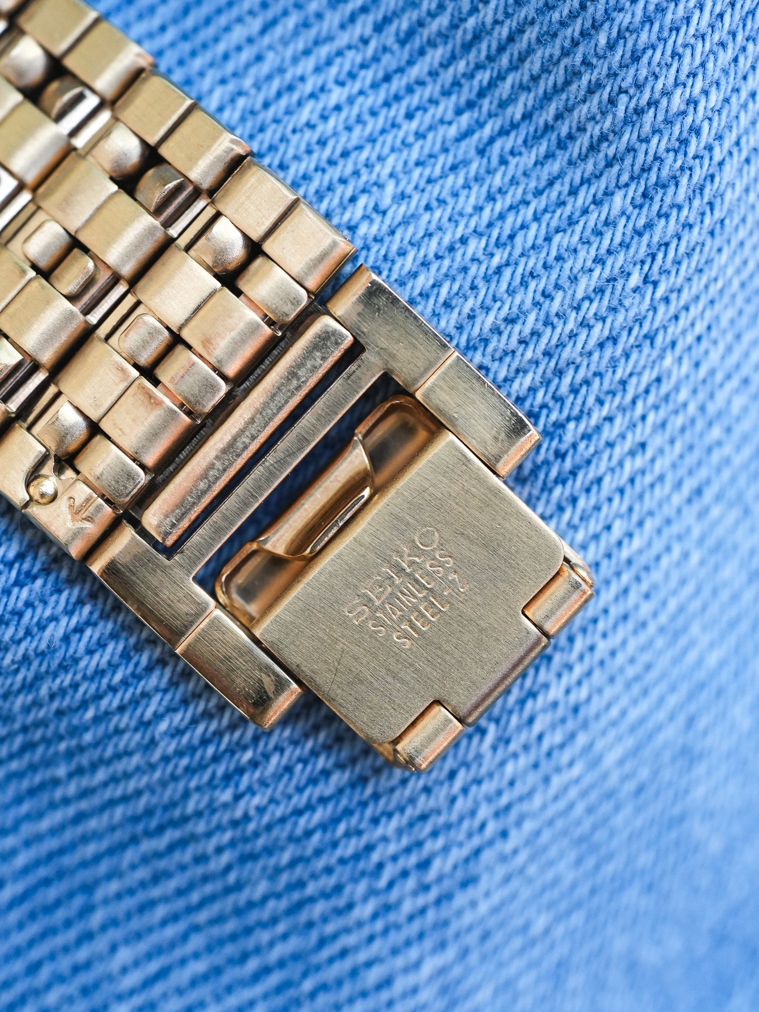 Seiko - Maille Or Cadran Blanc - 1995 - Atelier Victor - Vintage Shop