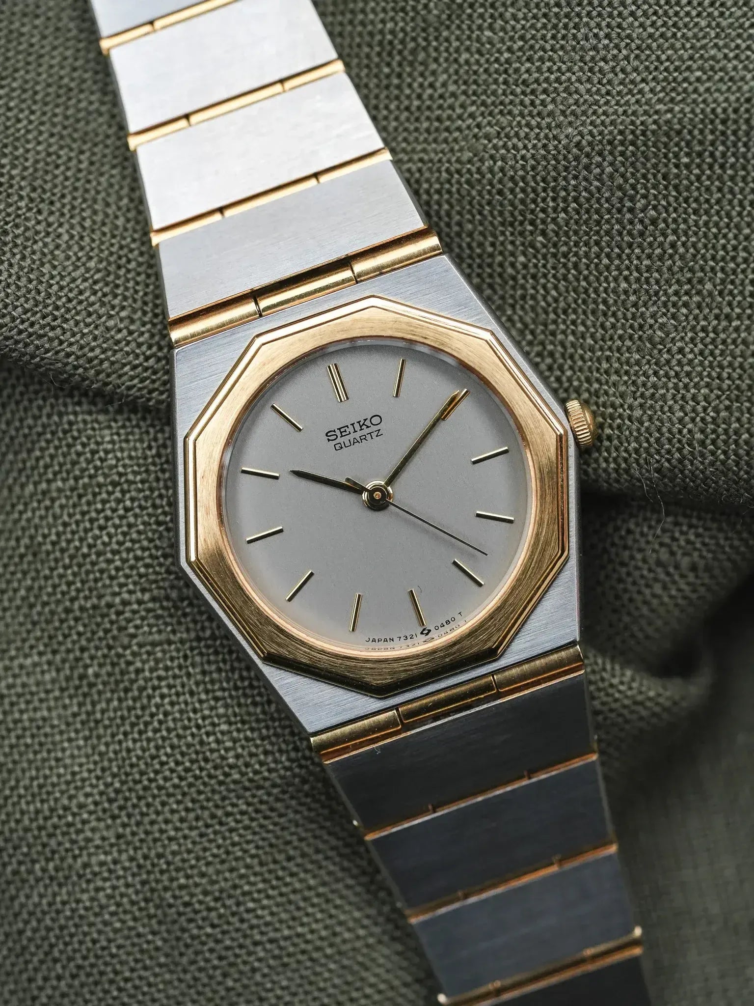 Seiko - Mini Acier Or Cadran Acier - NOS - 1984 - Atelier Victor