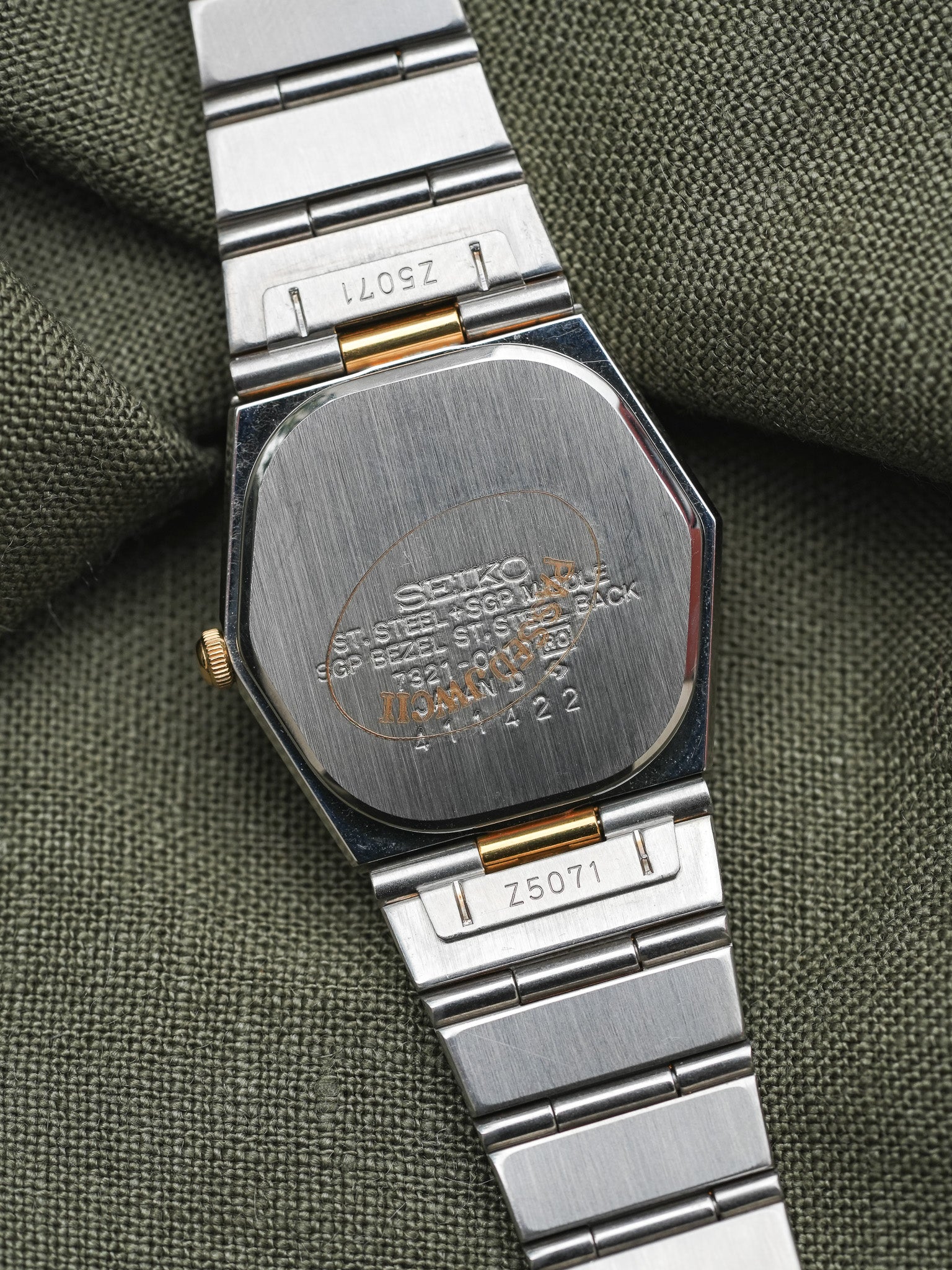 Seiko - Mini Acier Or Cadran Acier - NOS - 1984 - Atelier Victor Paris - Vintage Watch Shop Dubai
