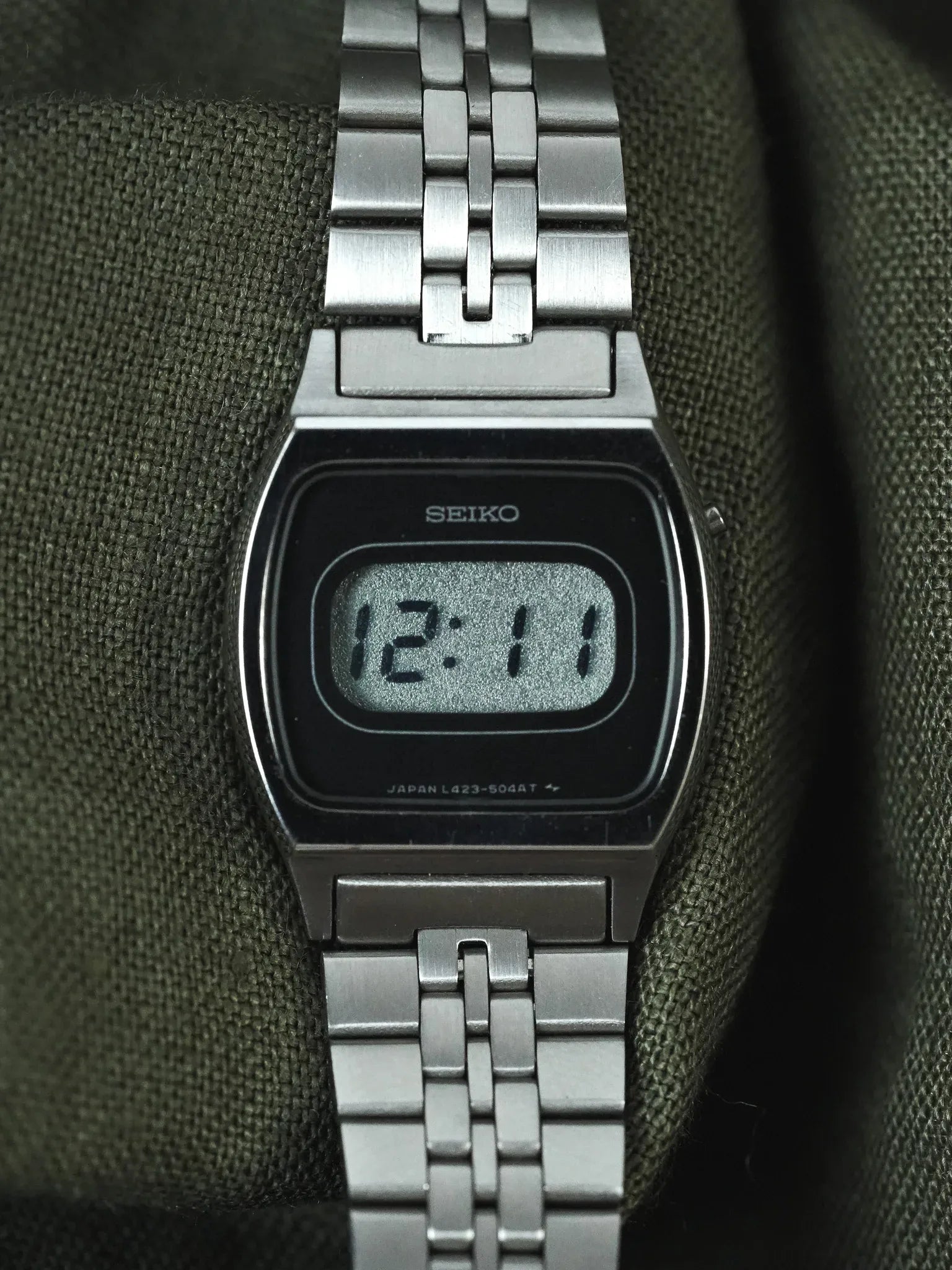 Seiko - Mini Digital Bracelet Acier - NOS - 1980s - Atelier Victor
