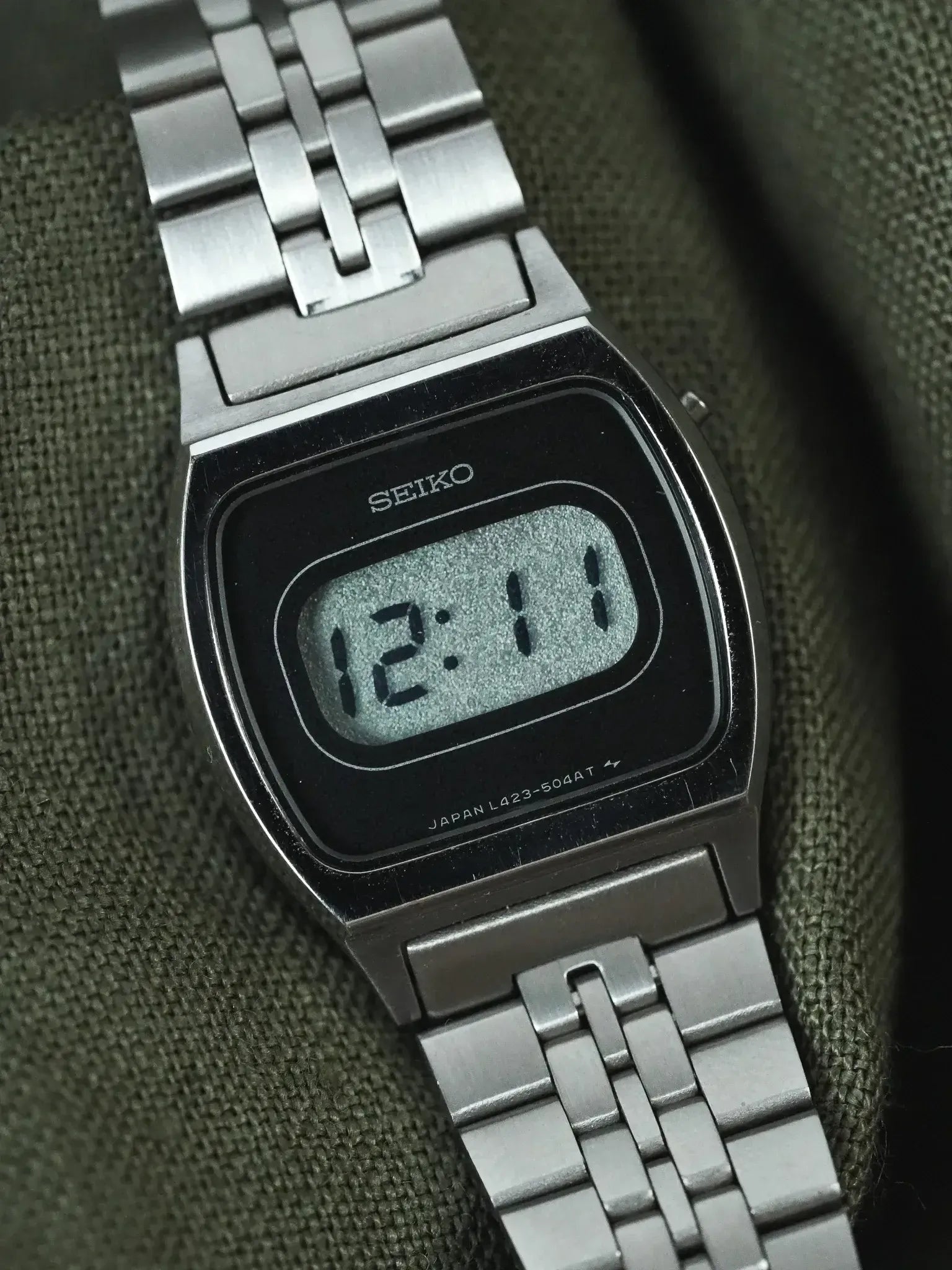 Seiko - Mini Digital Bracelet Acier - NOS - 1980s - Atelier Victor