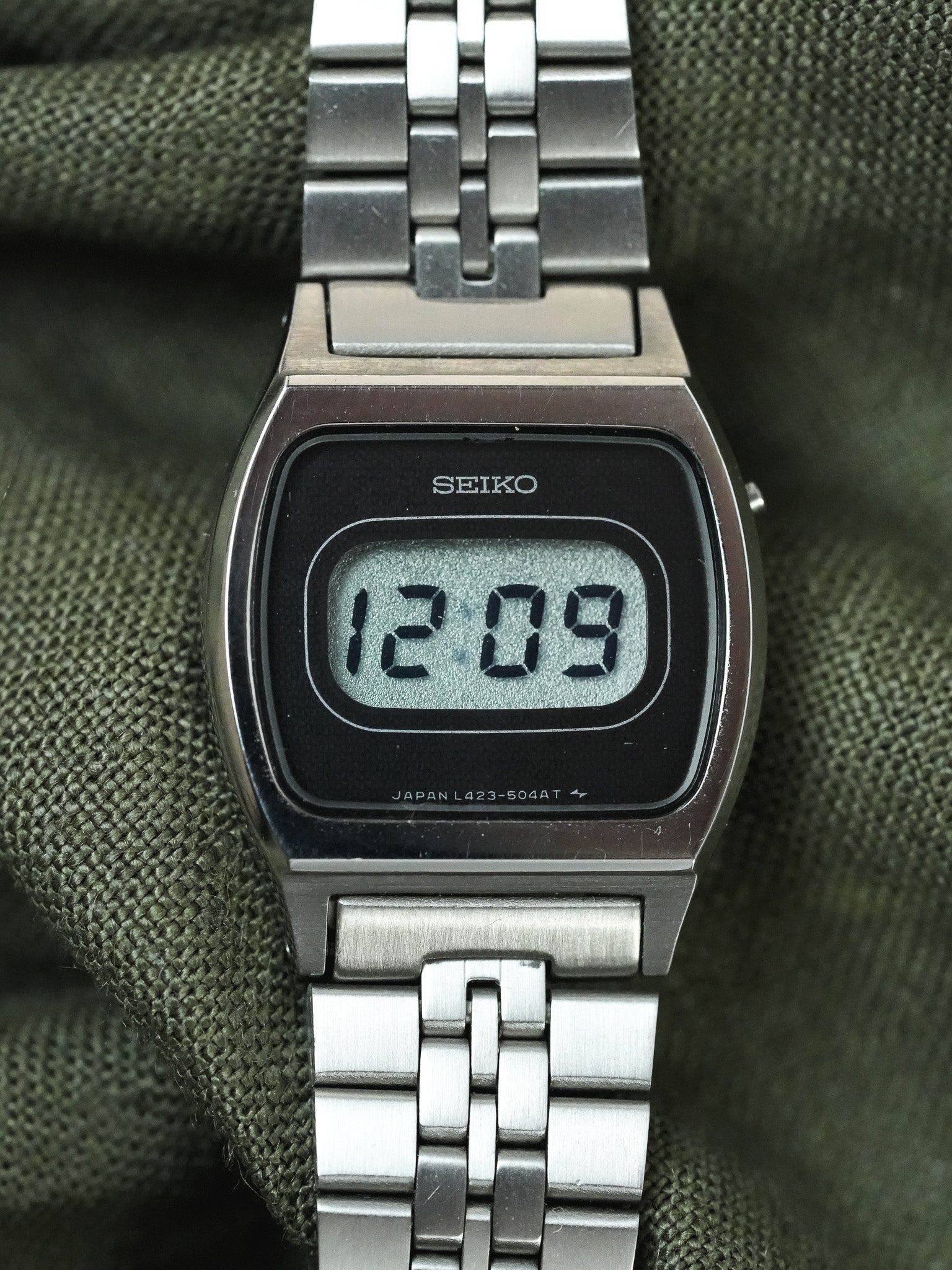 Seiko - Mini Digital Bracelet Acier - NOS - 1980s - Atelier Victor - Vintage Shop