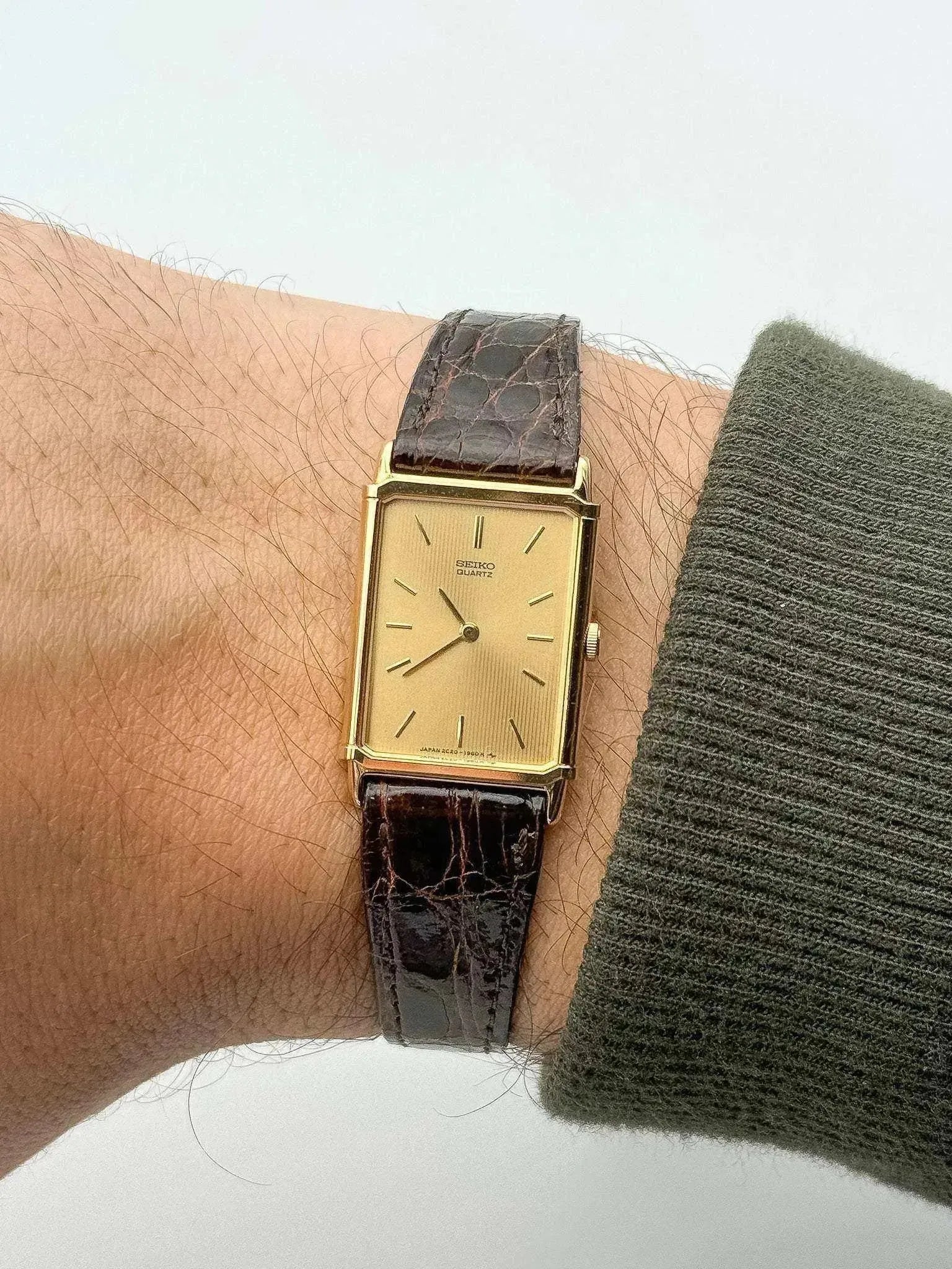 Seiko - Mini Tank Gold - NOS - 1984 - Atelier Victor