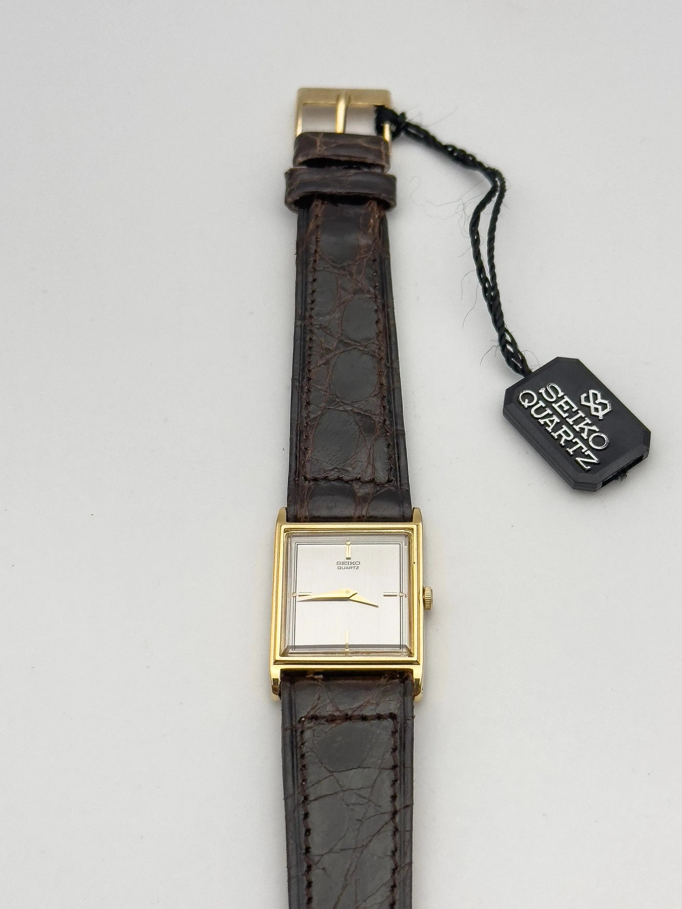 Seiko - Mini Tank Gris - NOS - 1962 - Atelier Victor Paris - Vintage Watch Shop Dubai
