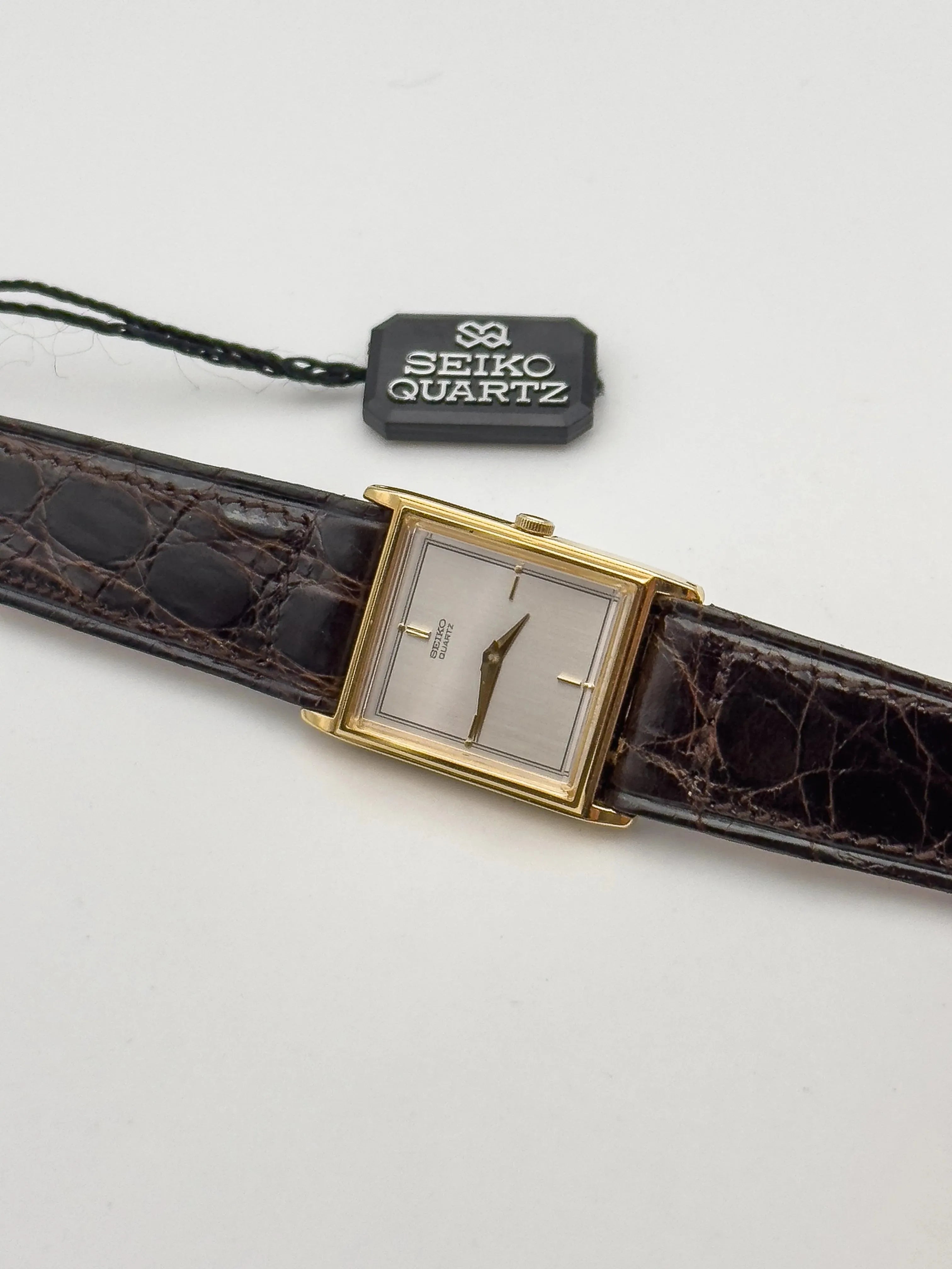 Seiko - Mini Tank Gris - NOS - 1962 - Atelier Victor Paris - Vintage Watch Shop Dubai