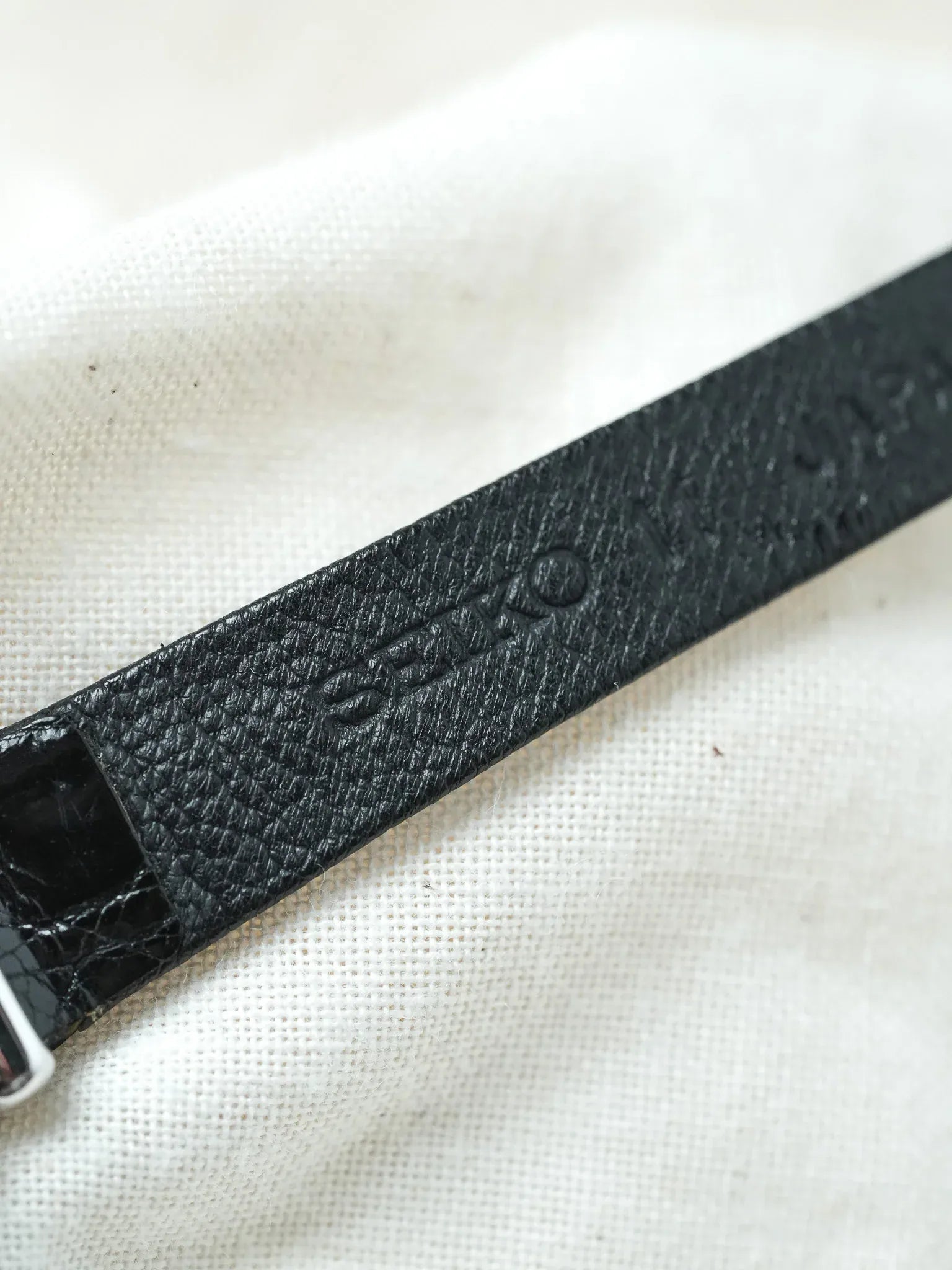 Seiko - Mini Tank Octogonale Acier Blanc Romain - NOS - 1984 - Atelier Victor