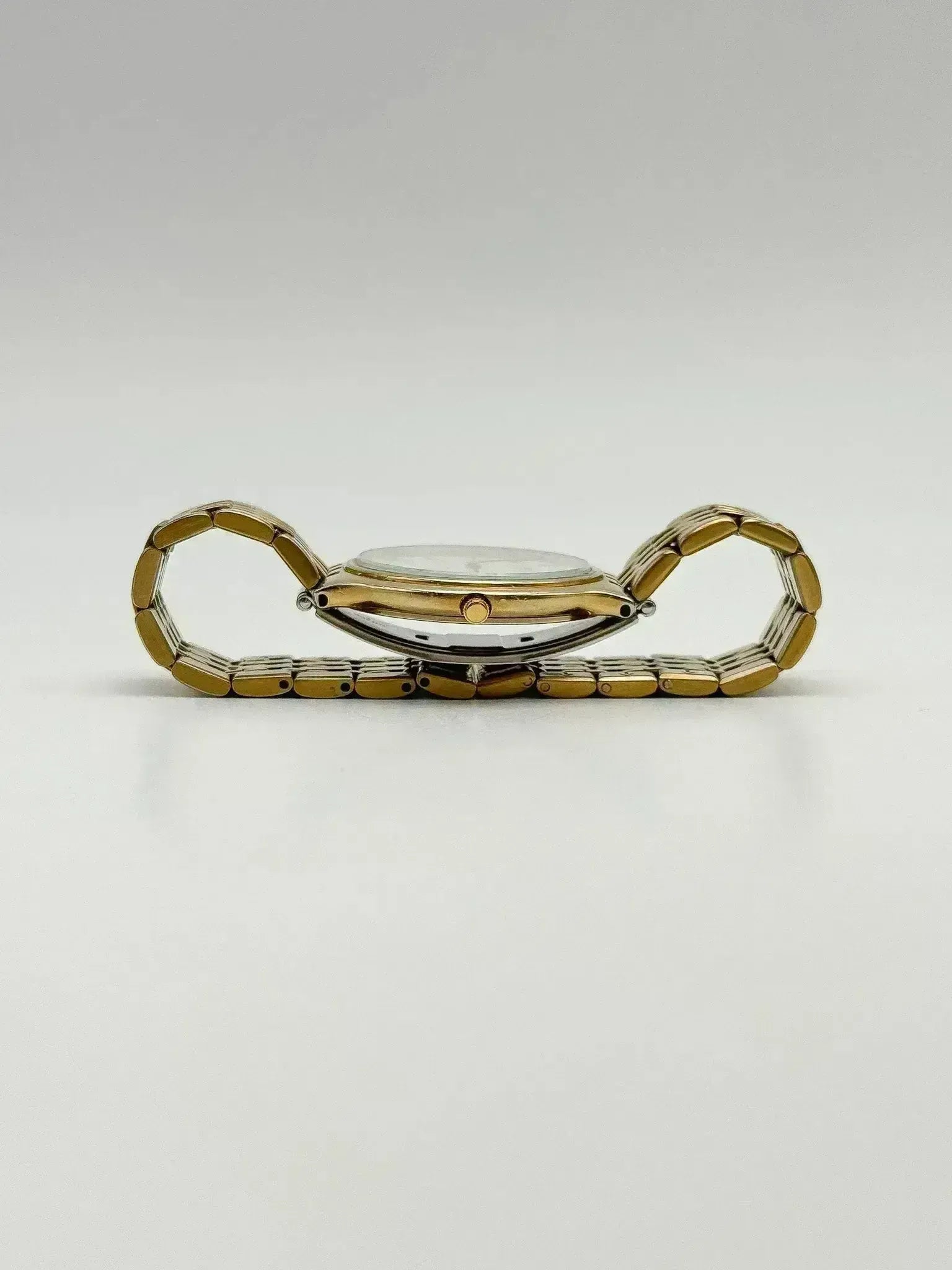 Seiko - Minimaliste Blanc Or Date - 1990s - Atelier Victor