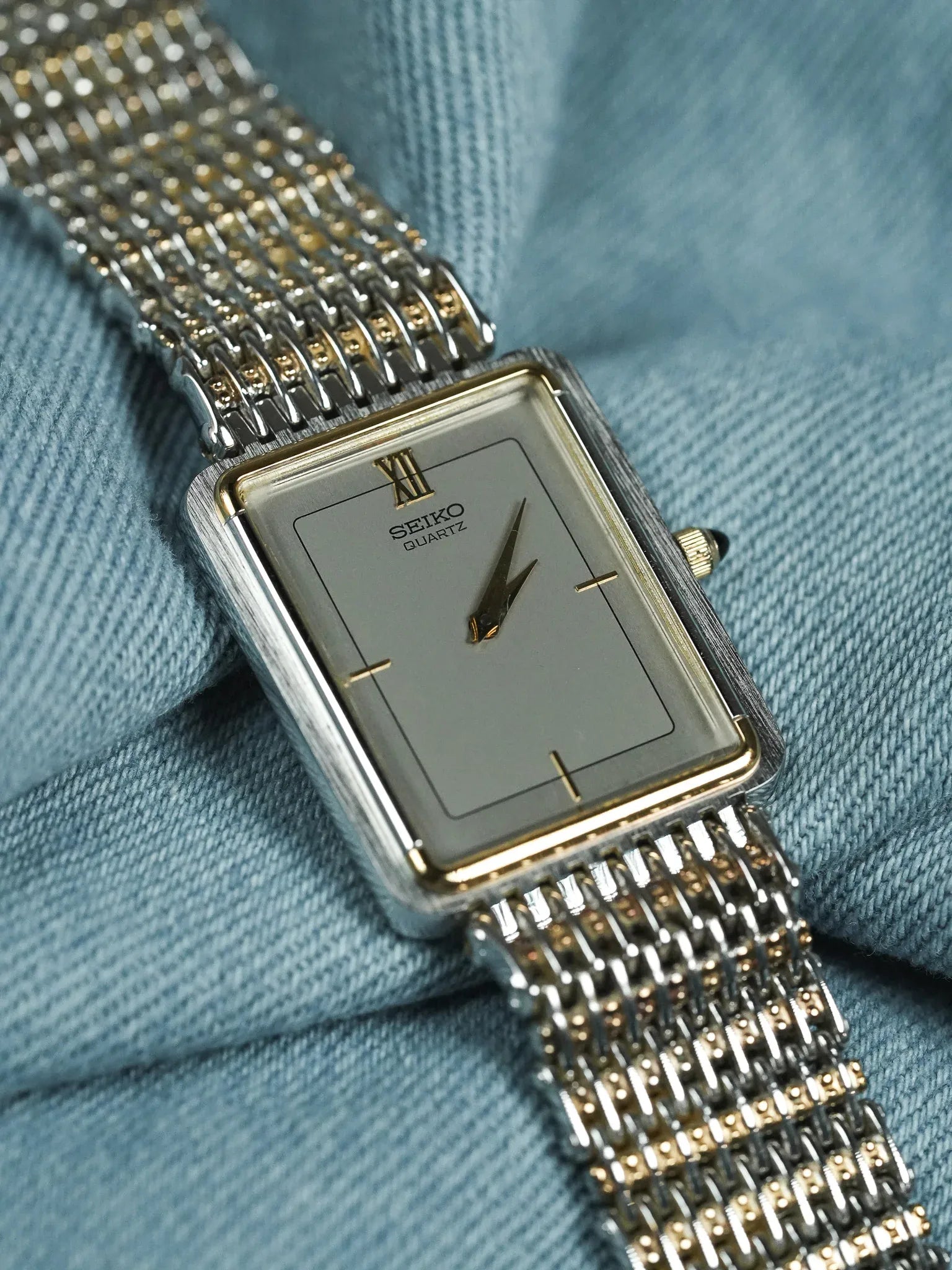 Seiko - Montre habillée Acier Or - 1994 - Atelier Victor - Vintage Shop