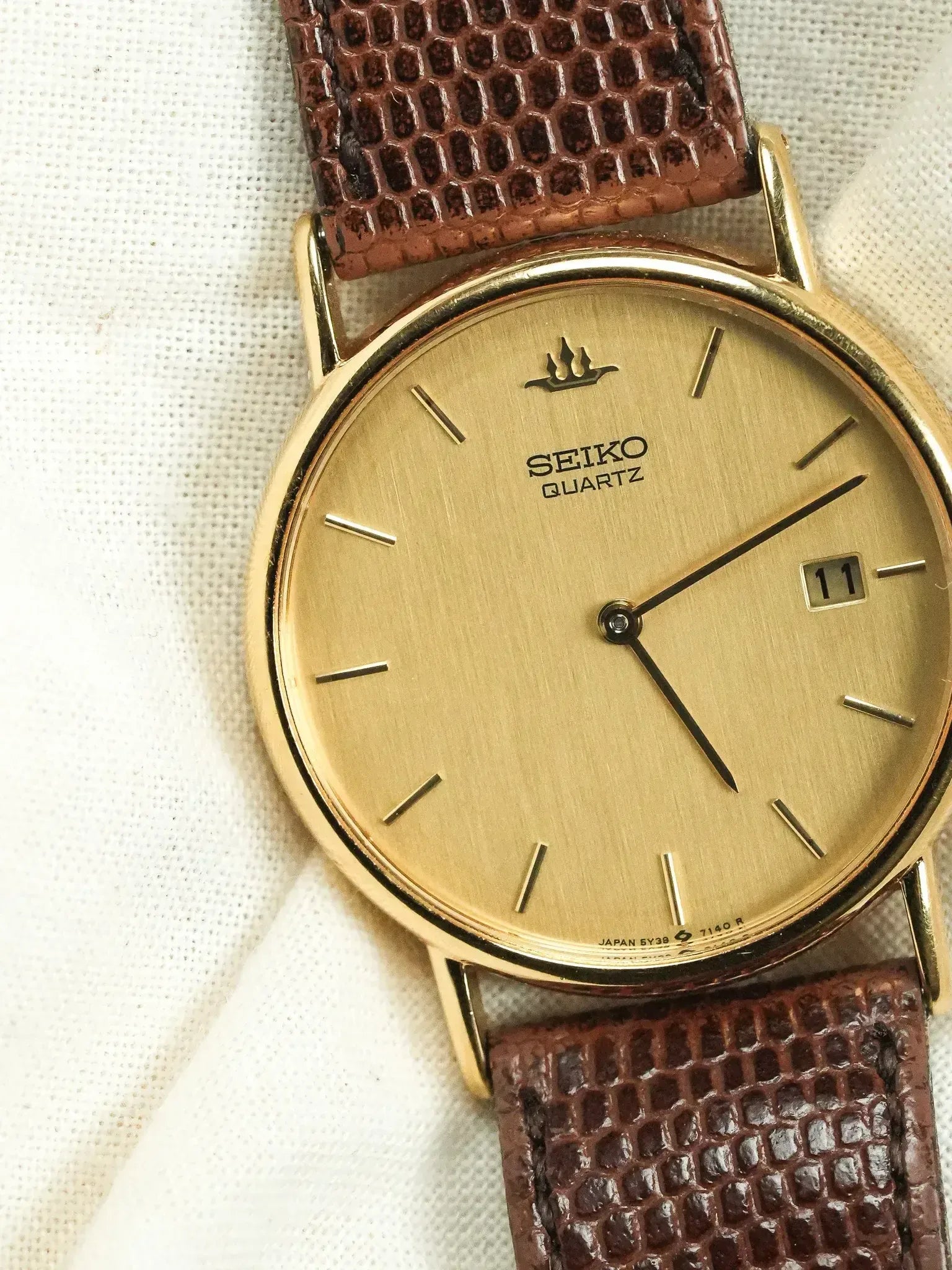 Seiko - Montre habillée Ronde Or Date - 1991 - Atelier Victor
