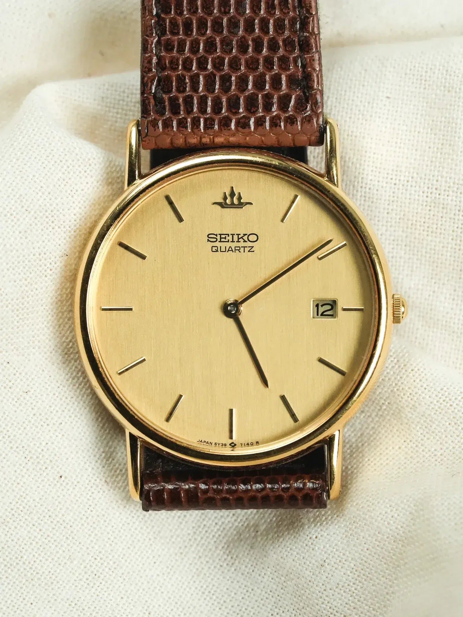 Seiko - Montre habillée Ronde Or Date - 1991 - Atelier Victor