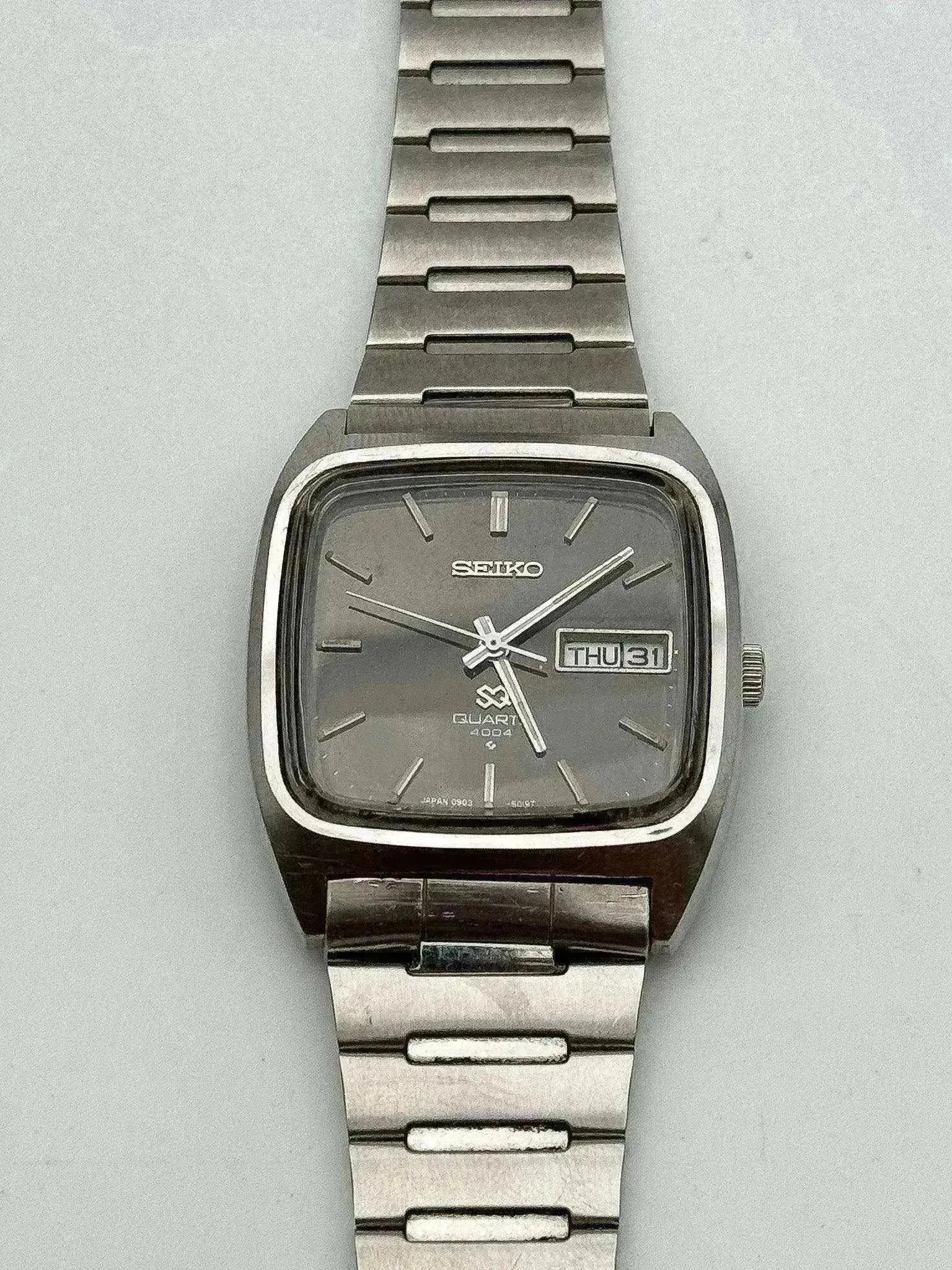 Seiko - Oversize Cadran TV noir - 1976 - Atelier Victor