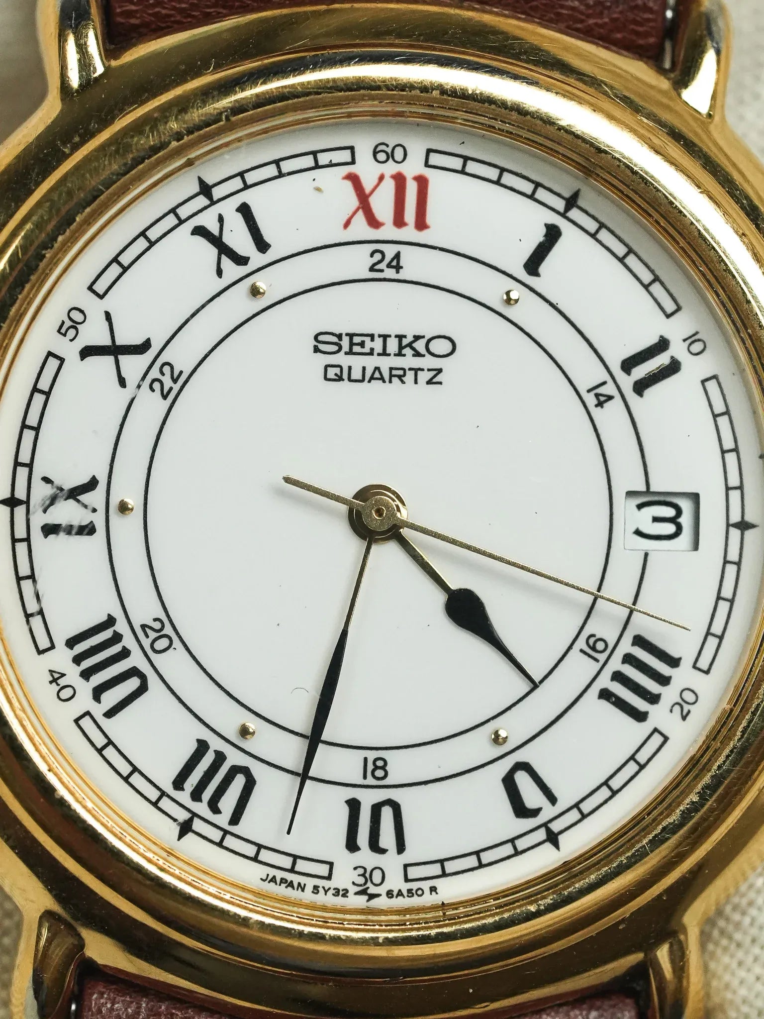 Seiko - Plaqué or Romain 24h - 1989 - Atelier Victor - Vintage Shop