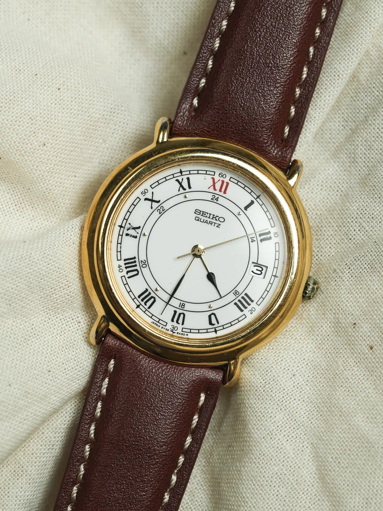 Seiko - Plaqué or Romain 24h - 1989 - Atelier Victor - Vintage Shop