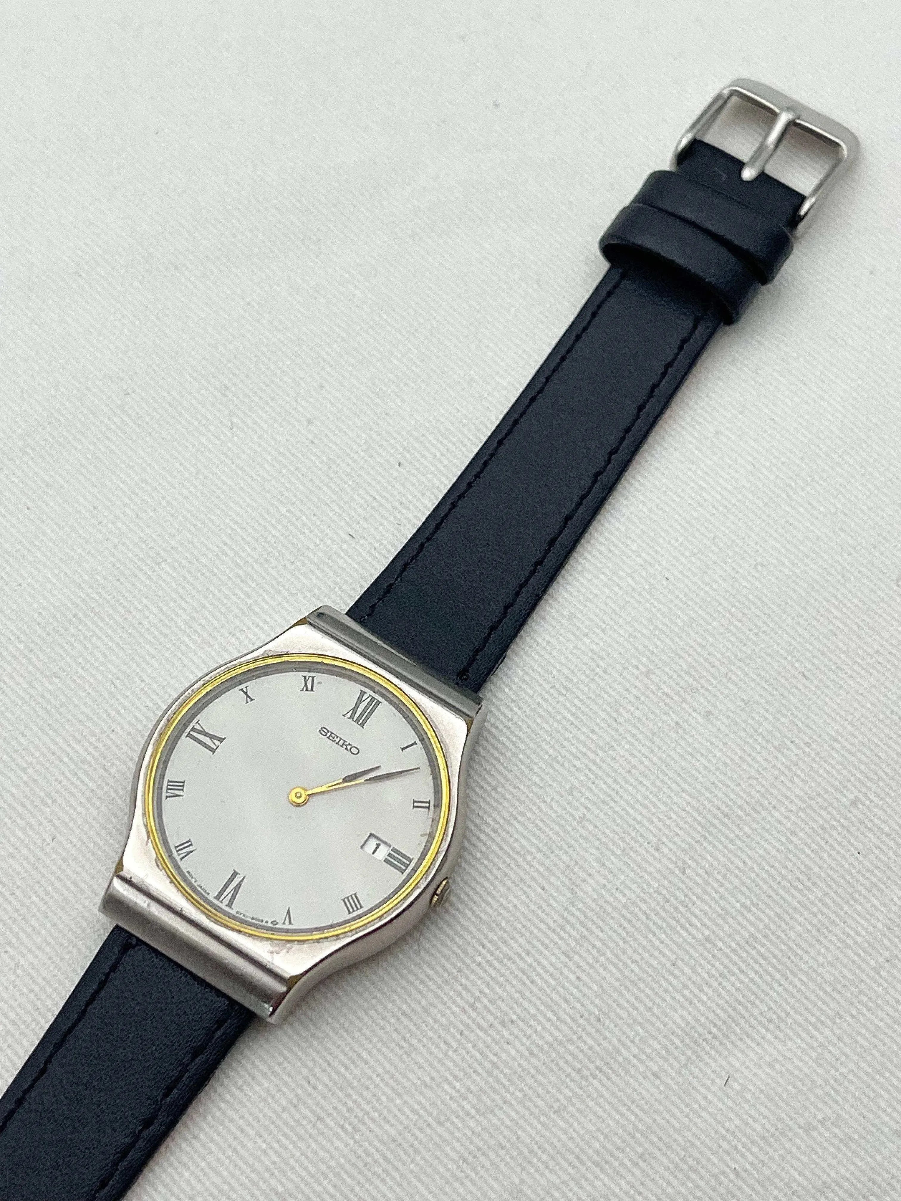 Seiko - Roman Index Date - 1990 - Atelier Victor - Vintage Shop