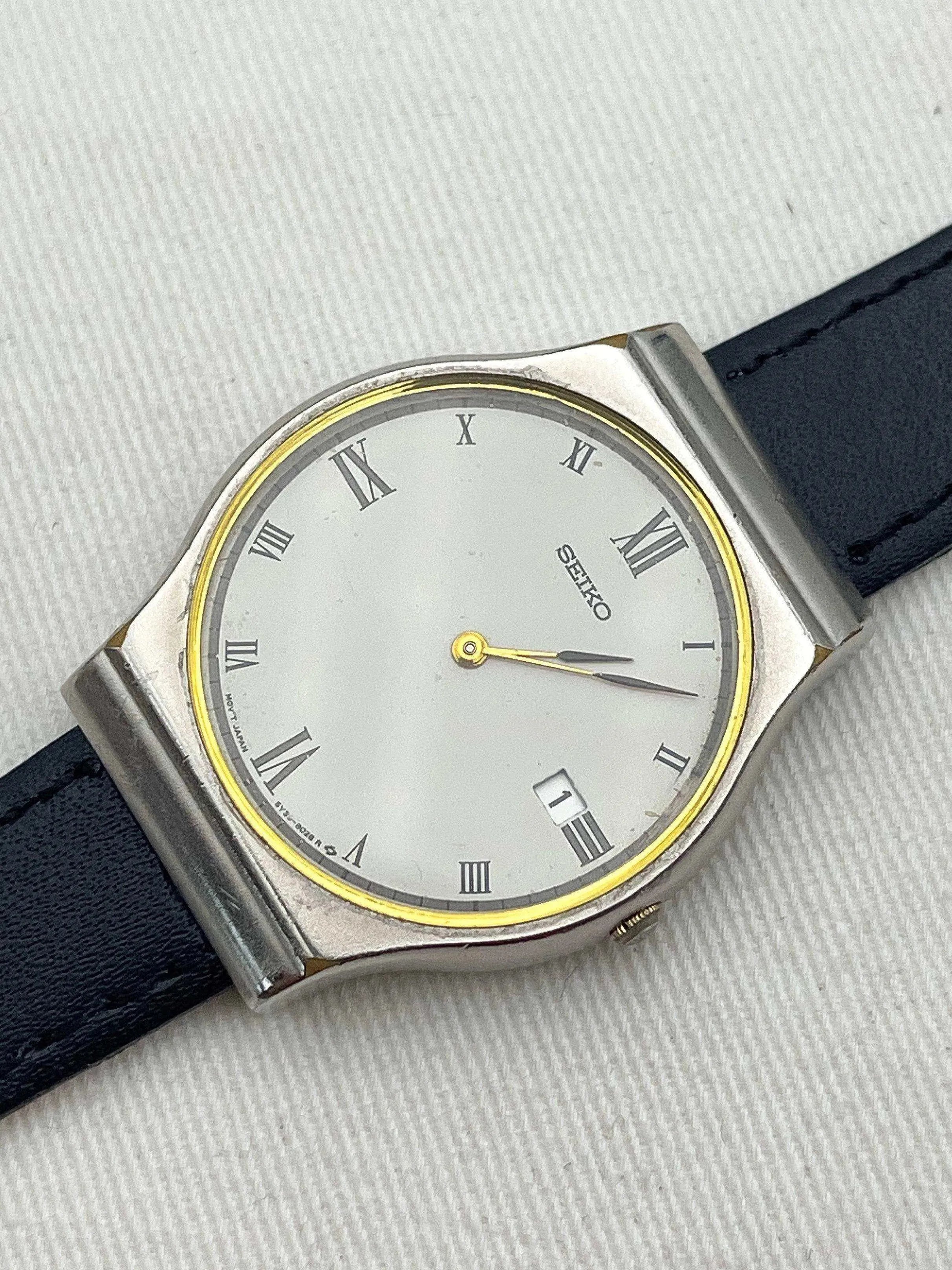 Seiko - Roman Index Date - 1990 - Atelier Victor - Vintage Shop