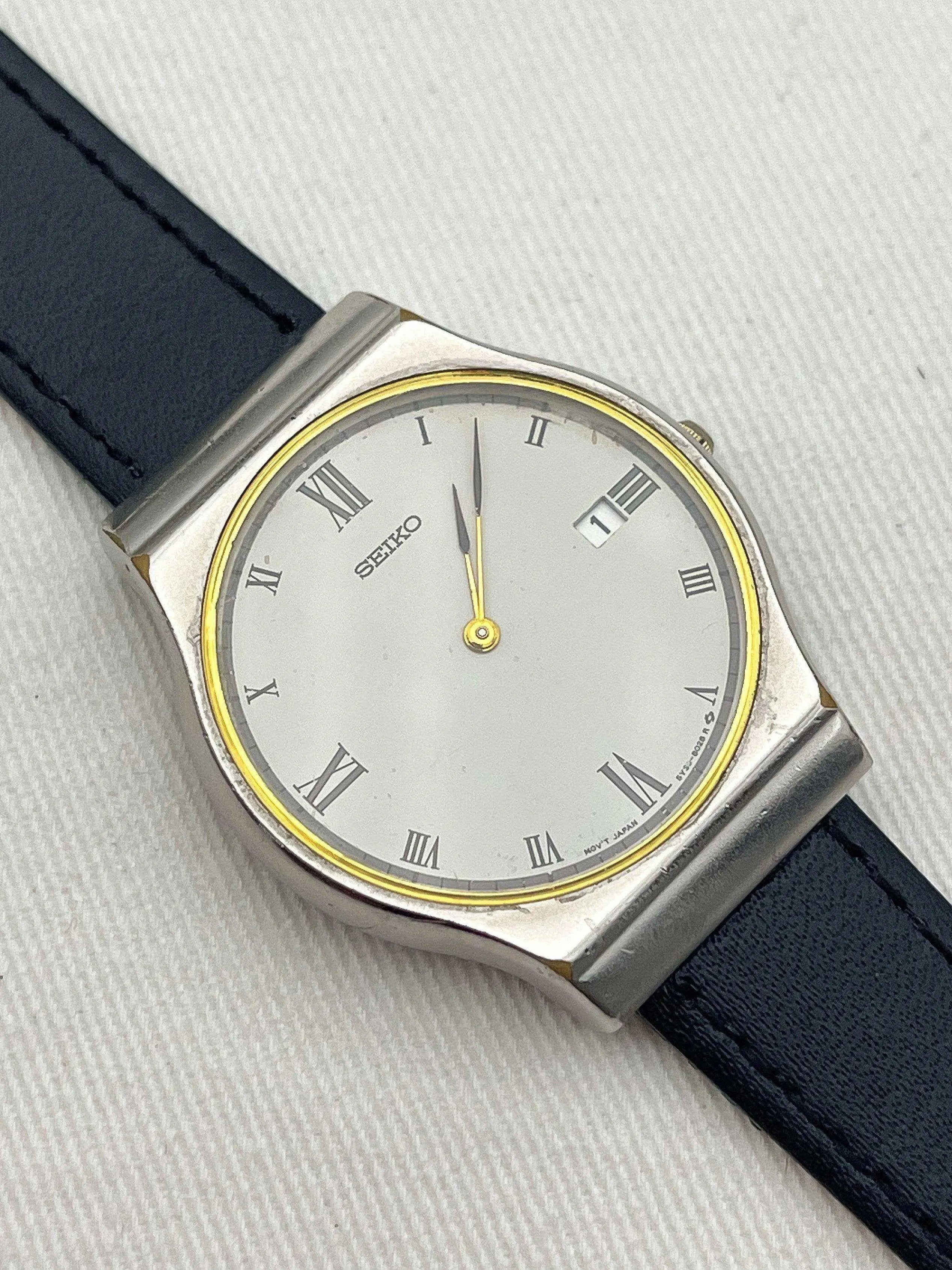 Seiko - Roman Index Date - 1990 - Atelier Victor - Vintage Shop