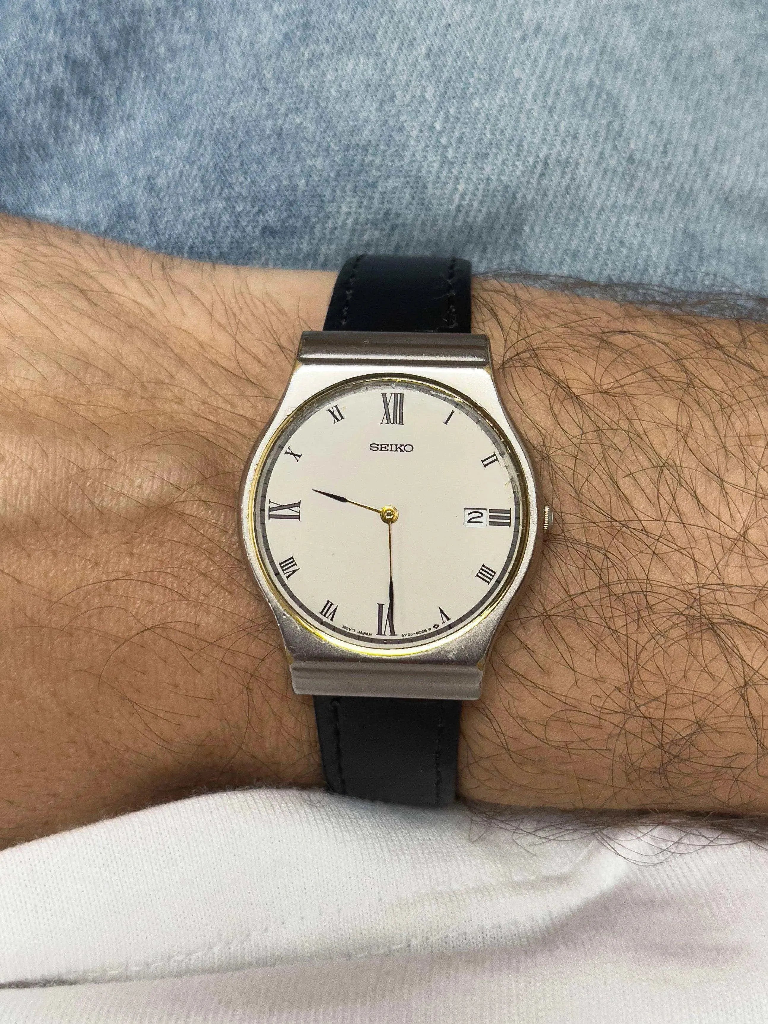 Seiko - Roman Index Date - 1990 - Atelier Victor - Vintage Shop